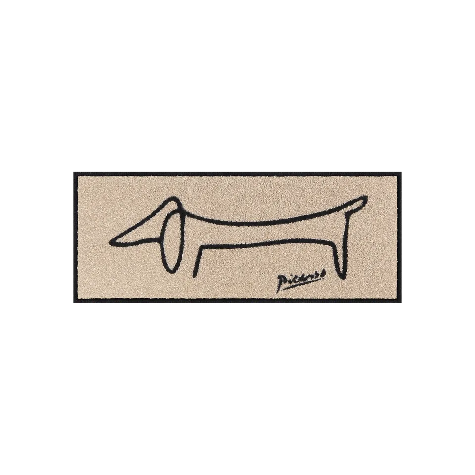 salonloewe-picassos-dackel-minimatte-30-x-75-cm-schmale-fu-matte-mit-dackelmotiv image 1