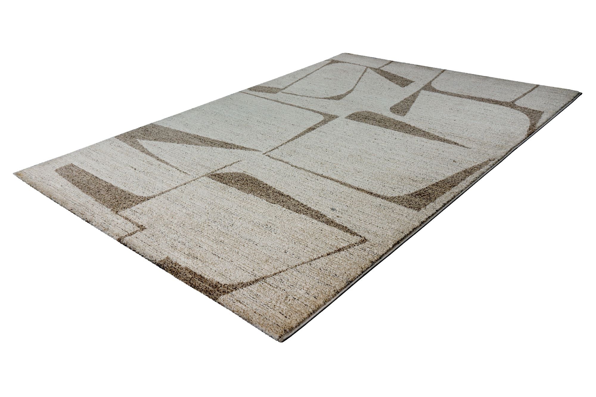 kayoom-napoli-535-kurzflorteppich-creme-polypropylen-jute image 2