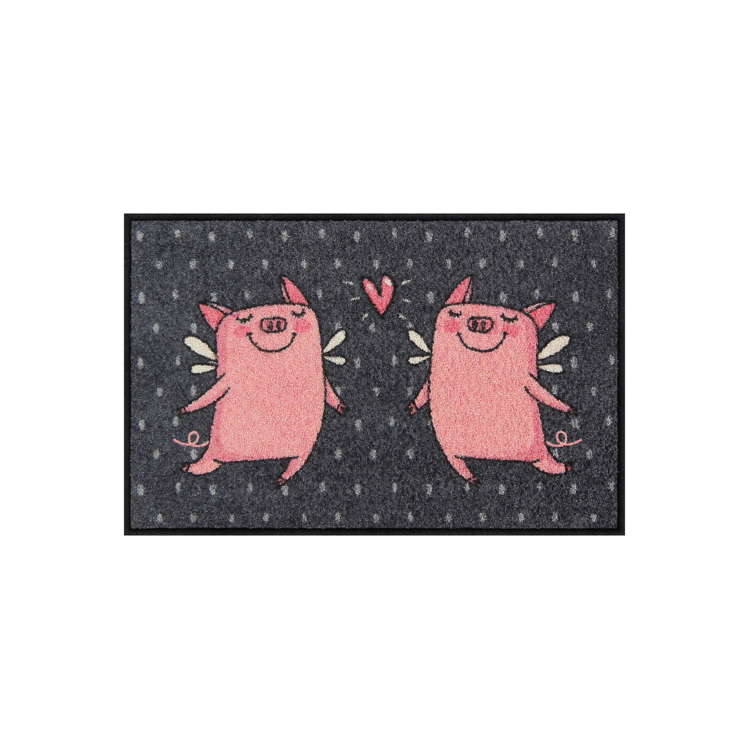 salonloewe-love-pigs-grey-eingangsmatte-45-x-70-cm-grau-waschbar-rutschfest image 1
