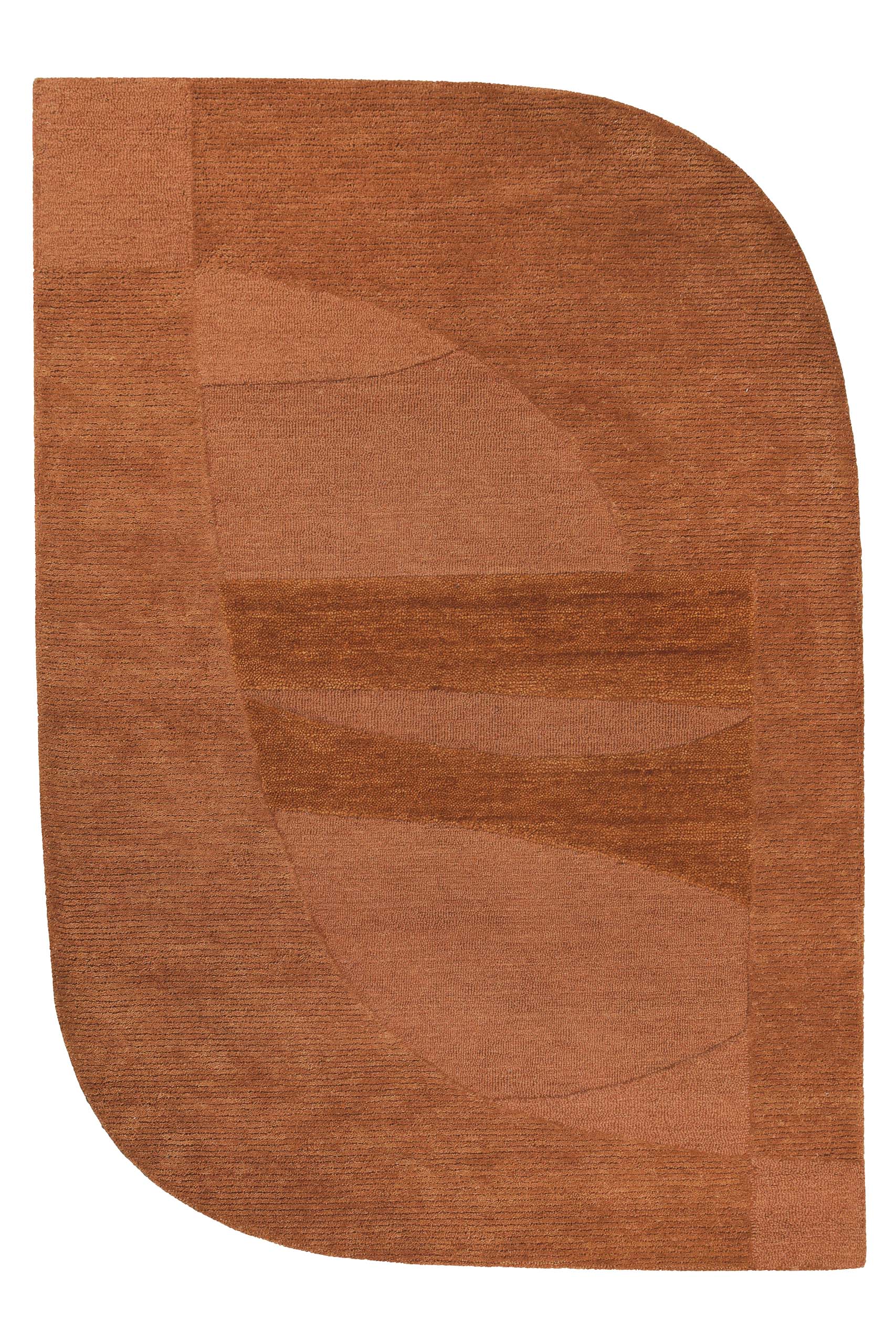 weconhome-dodo-kurzflorteppich-lehmbraun-wei-handgetuftet-100-schurwolle-asymmet image 3