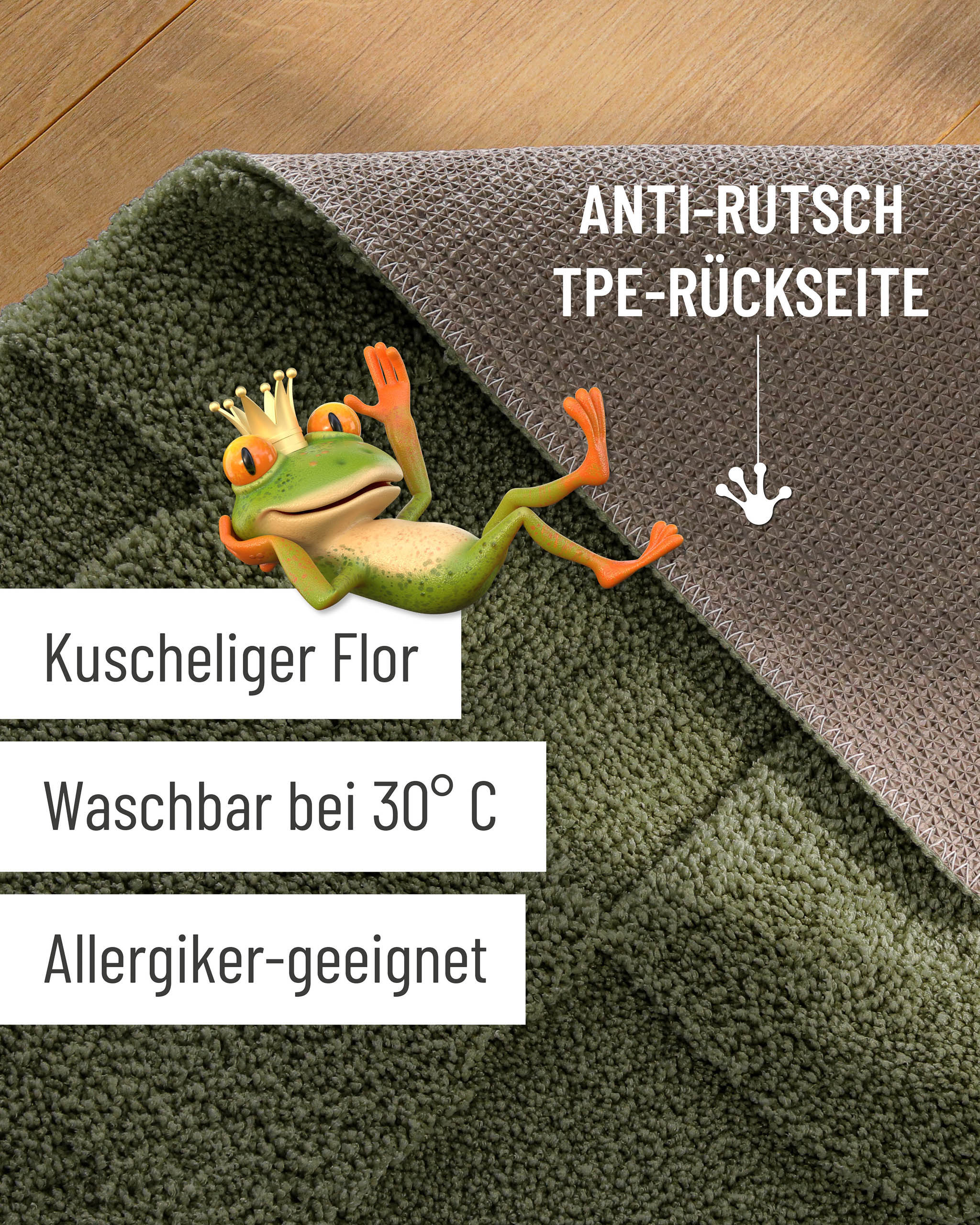bathking-by-weconhome-davie-badteppich-kiefer-gr-n-mit-hoch-tief-effekt image 3