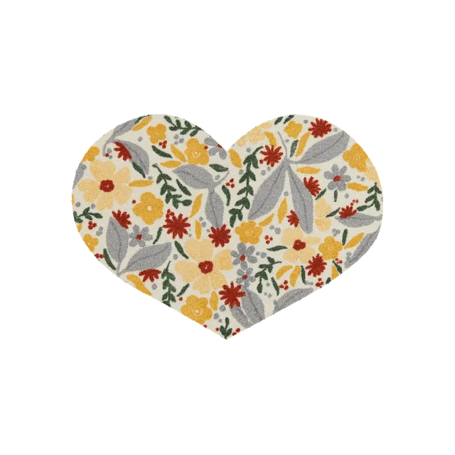 salonloewe-forever-yours-shape-62-x-85-cm-herzf-rmige-fu-matte-mit-floralem-must image 1