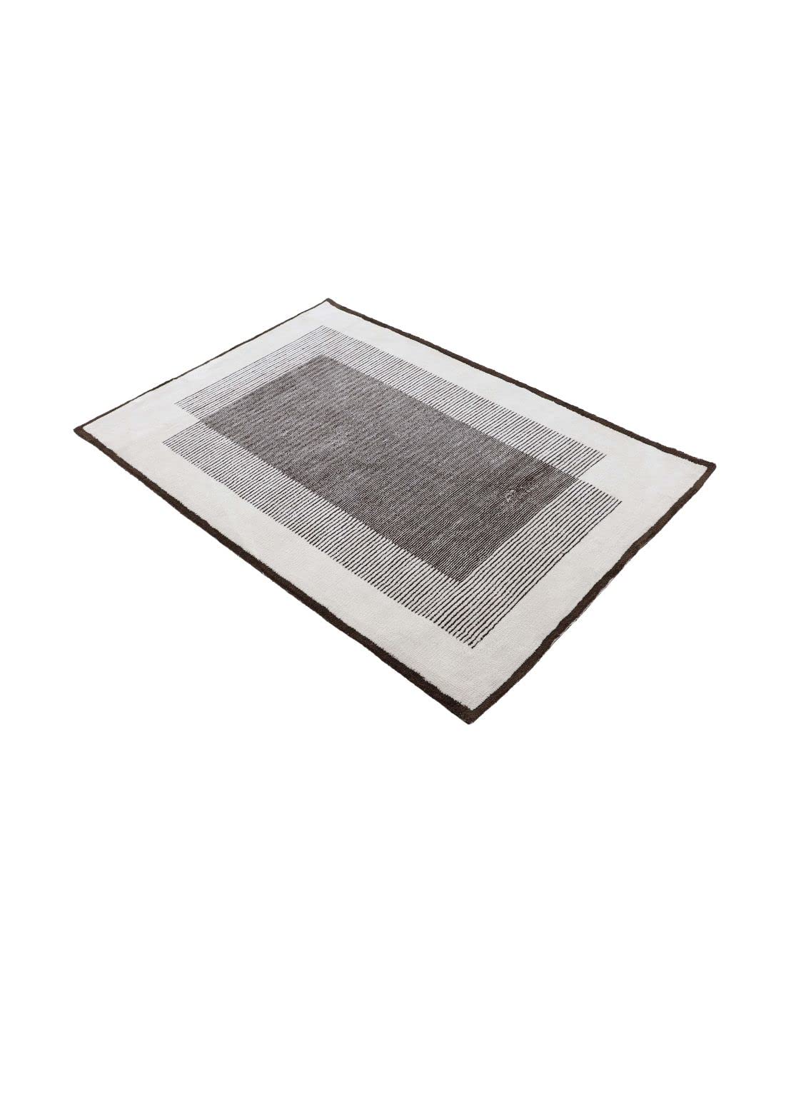 carpetfine-teppich-holly-weicher-kurzflorteppich-creme-braun-80x150-cm-rechtecki image 4