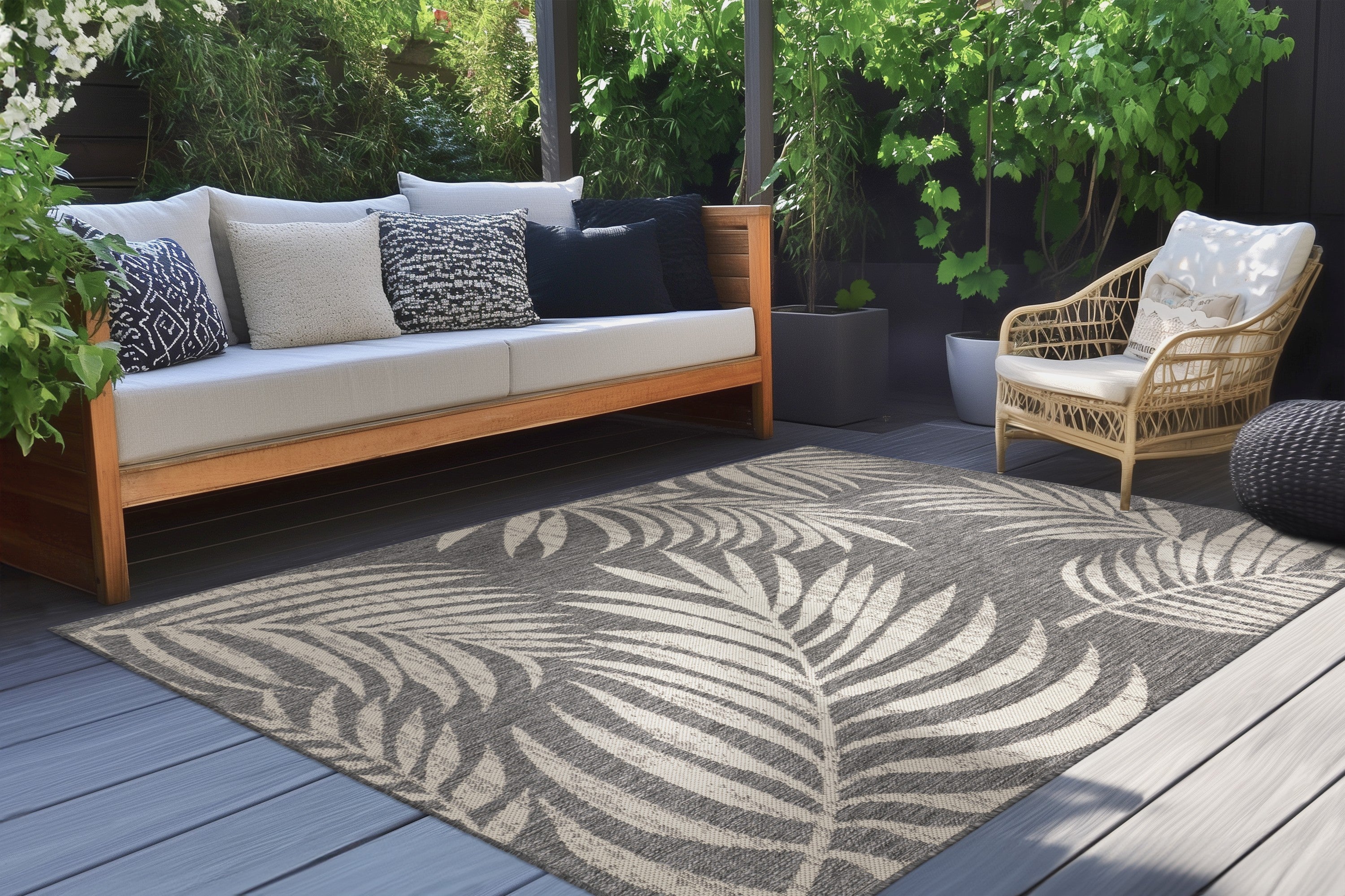 kayoom-minimal-breeze-125-flacher-kurzflorteppich-in-silber-5-mm-florh-he image 3