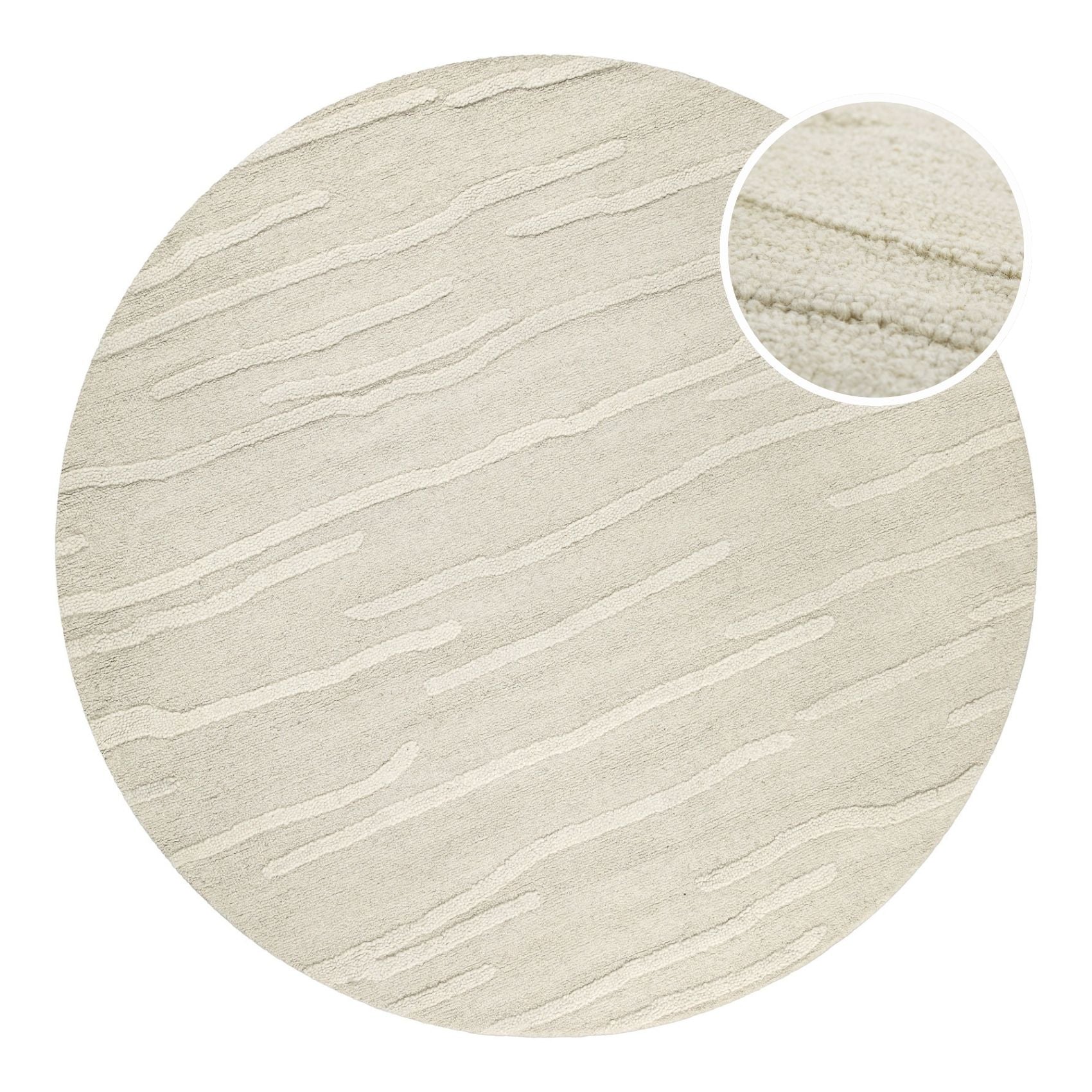 weconhome-hamptons-twenty-kurzflor-teppich-rund-creme-wei-aus-schurwolle image 1