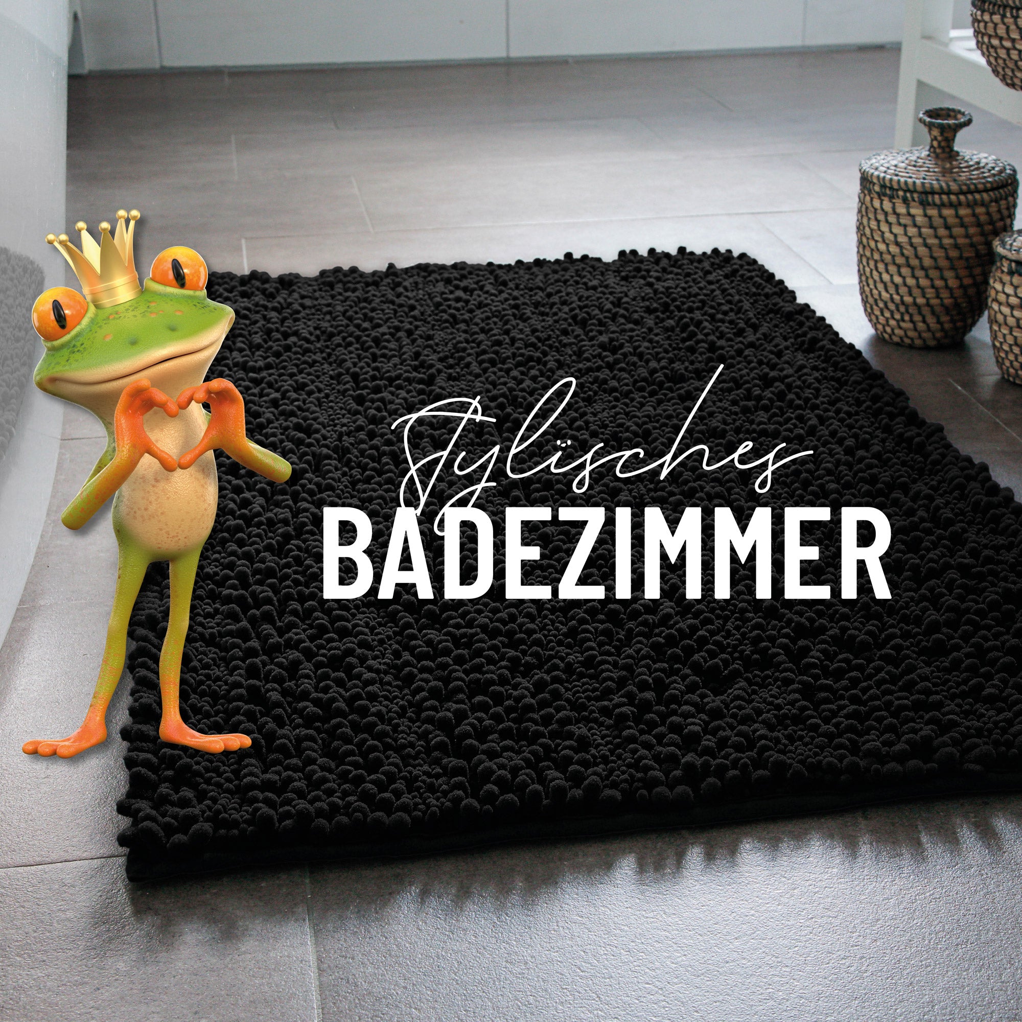 weconhome-basics-benno-badteppich-schwarz-chenille image 1