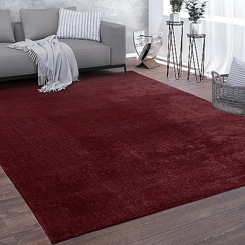 paco-home-teppich-wohnzimmer-rund-200-cm-rot-kurzflor-100-polyester-10-mm-flor-r image 6