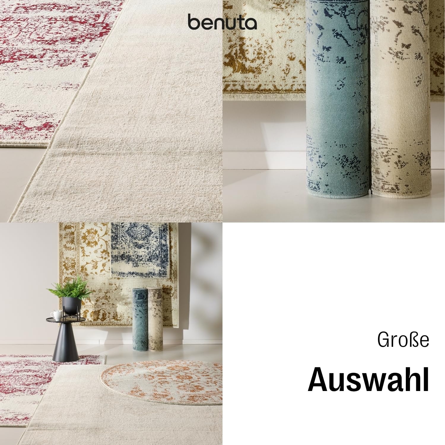 benuta-basic-teppich-suki-creme-orange-120-cm-rund-vintage-orient image 7