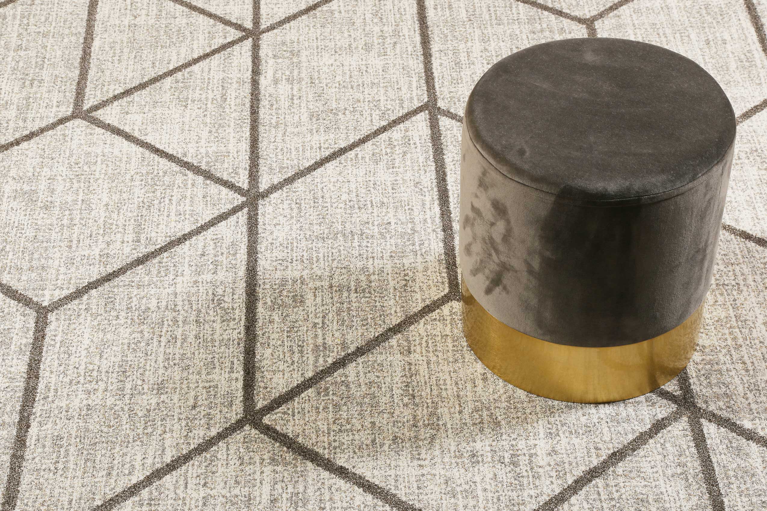 weconhome-bossa-lounge-kurzflor-teppich-beige-taupe-3d-optik-pflegeleicht-oeko-t image 6
