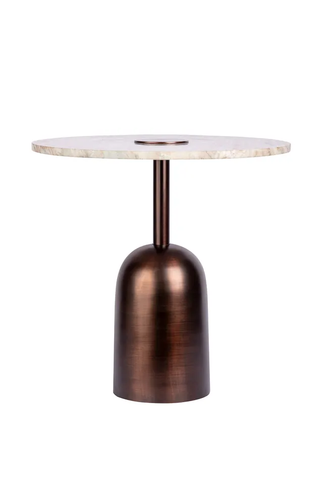 kayoom-beistelltisch-harry-125-marmor-optik-extravagantes-design-braun-gr-n image 1