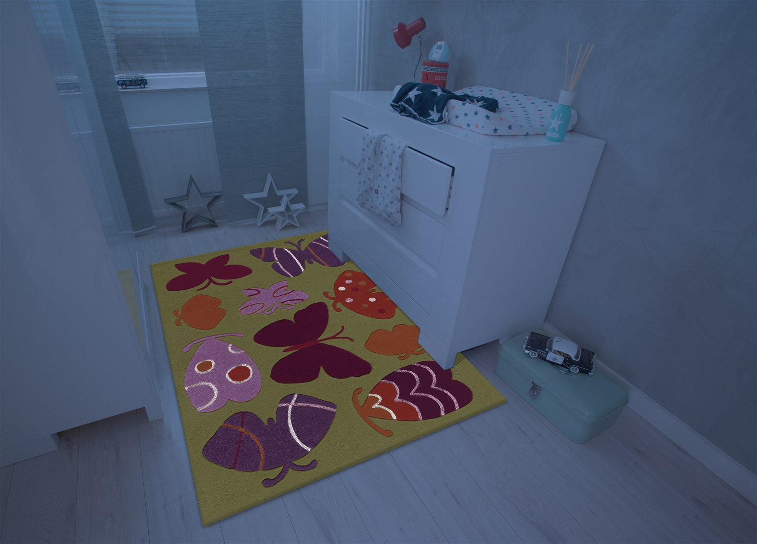 kayoom-spirit-glowy-3140-kinderteppich-mit-leuchtgarn-bunt-verschiedene-gr-en image 3