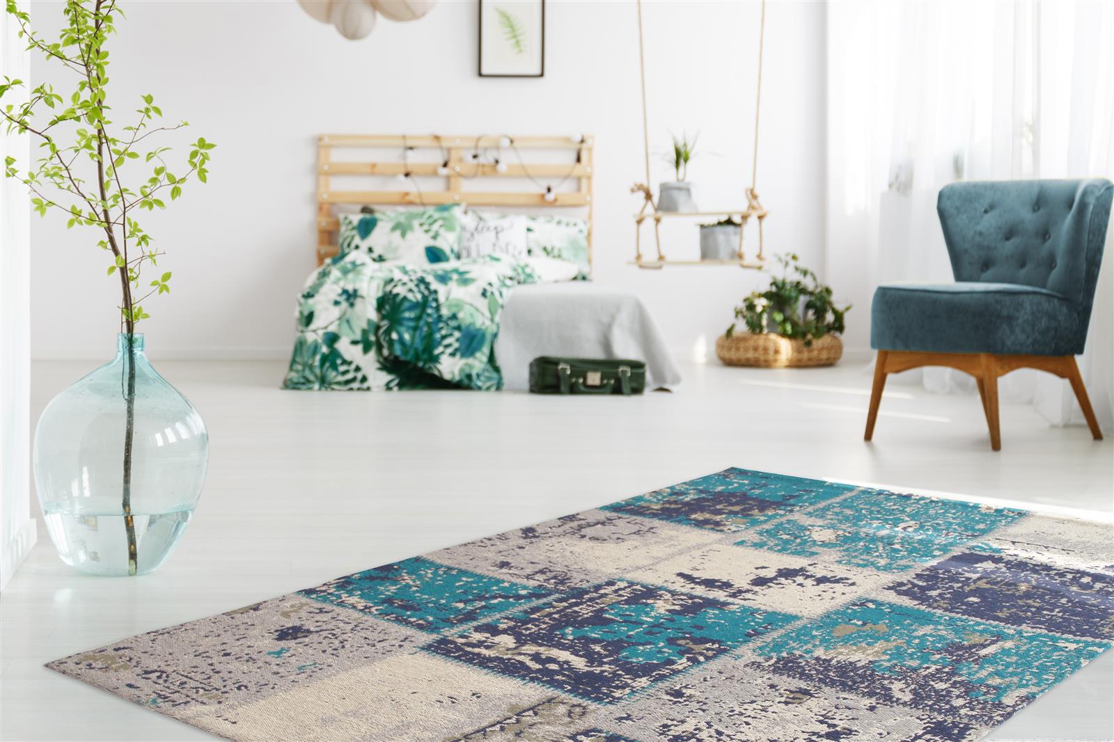kayoom-matrix-110-patchwork-teppich-flachgewebt image 1