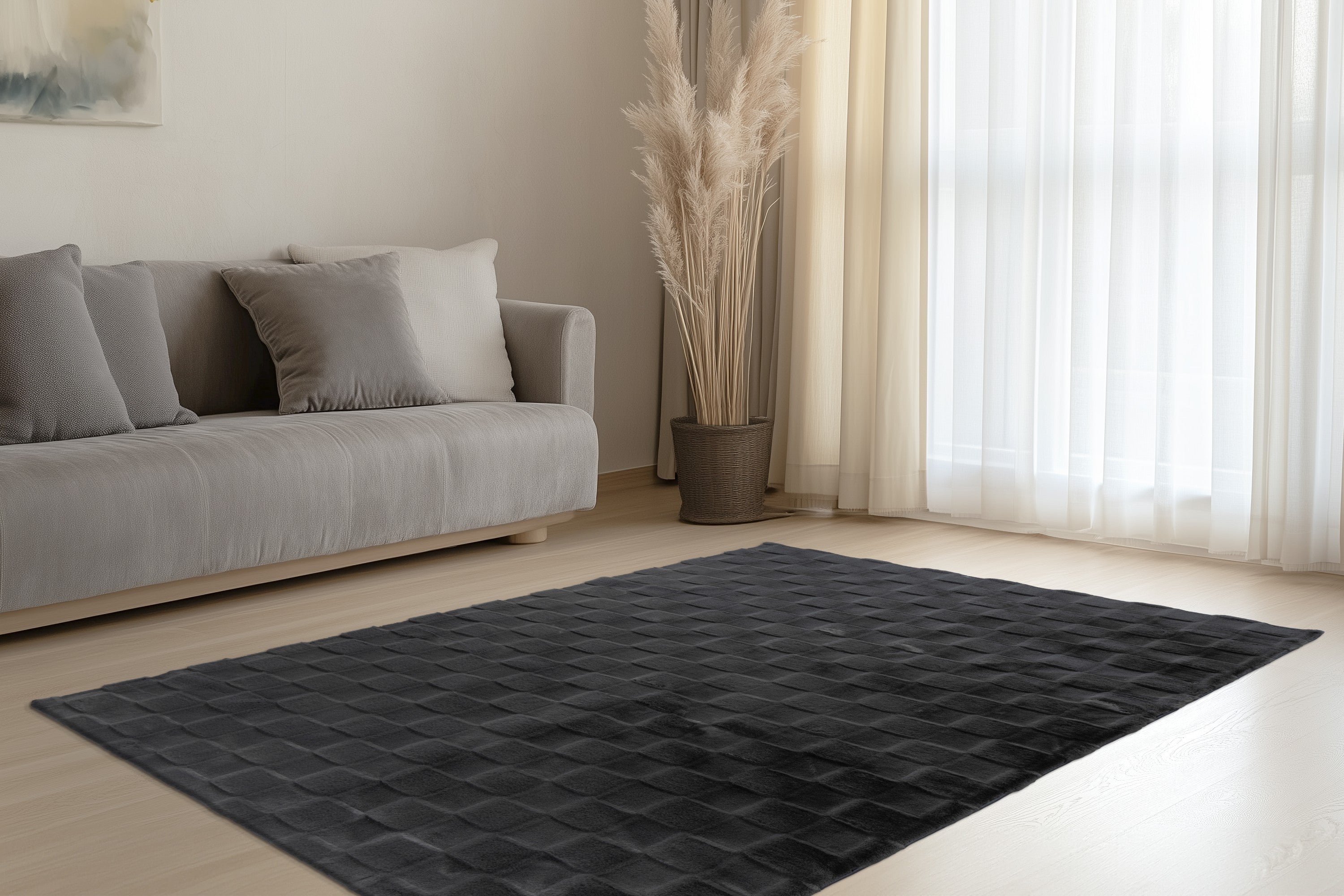 kayoom-last-125-kurzflorteppich-18-mm-florh-he-1800-g-m-polyester-graphit-4-gr-e image 3