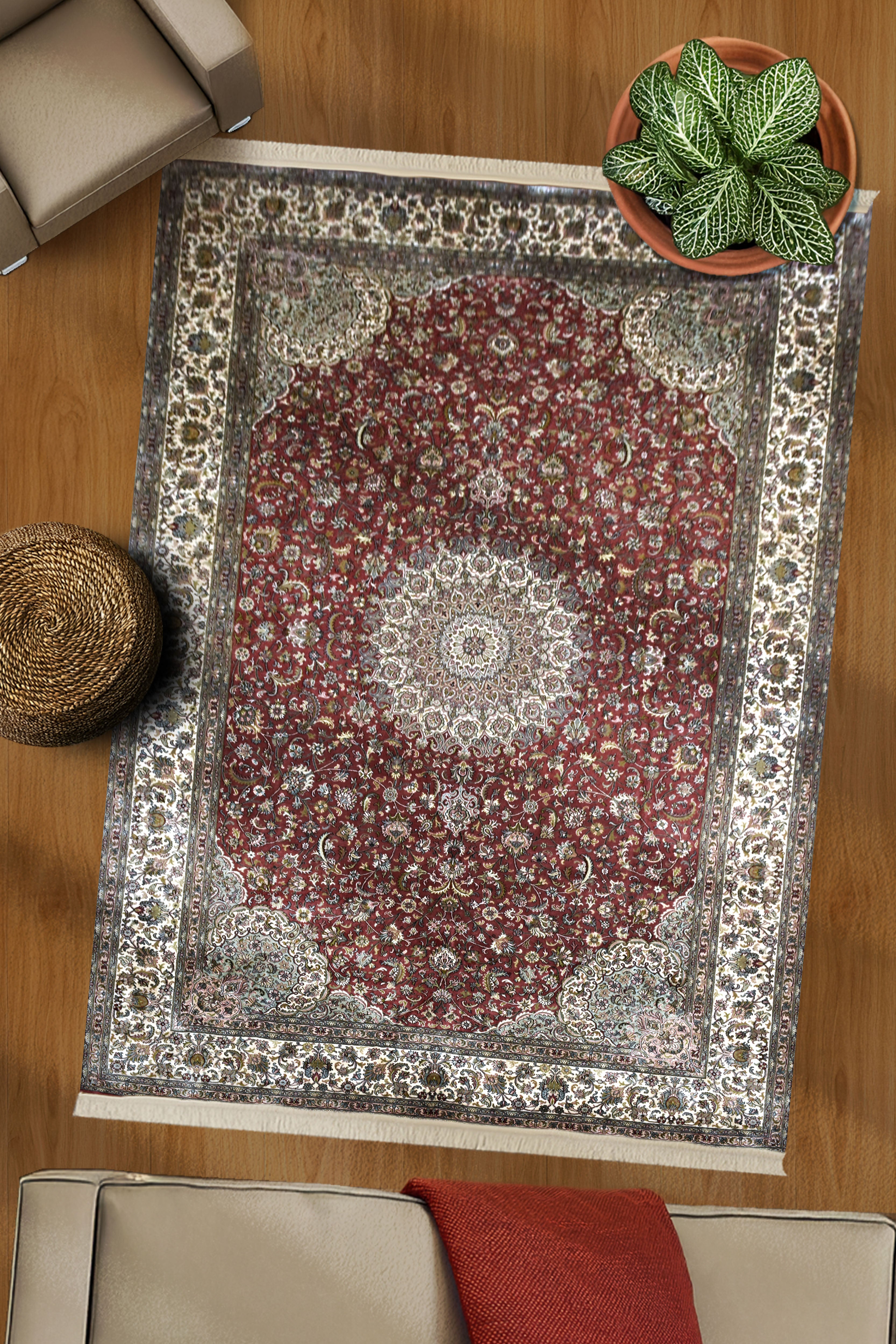 kayoom-kashan-8379-multi-orientteppich-271cm-x-364cm image 3
