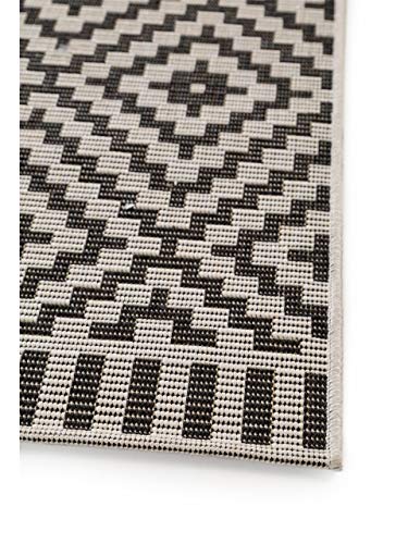 benuta-plus-in-outdoor-teppich-metro-flachgewebe-wetterfest-schwarz-wei-80x200-c image 8