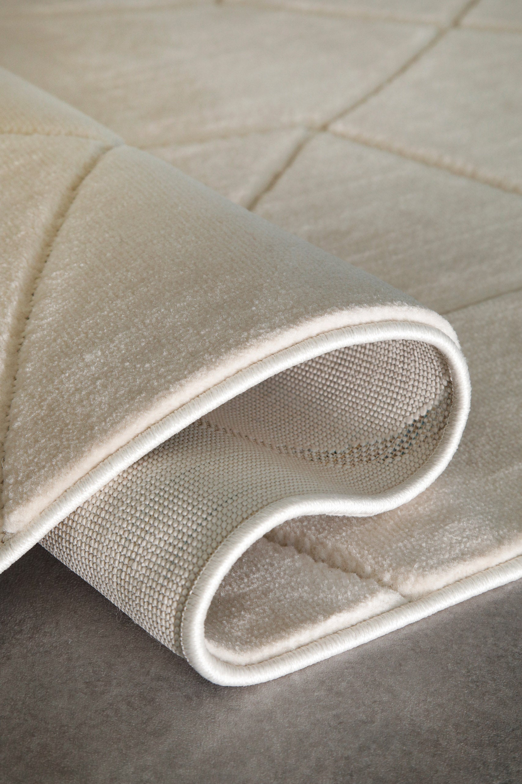 weconhome-kurzflorteppich-unplugged-sand-beige-geometrisch-maschinell-gewebt-pfl image 4