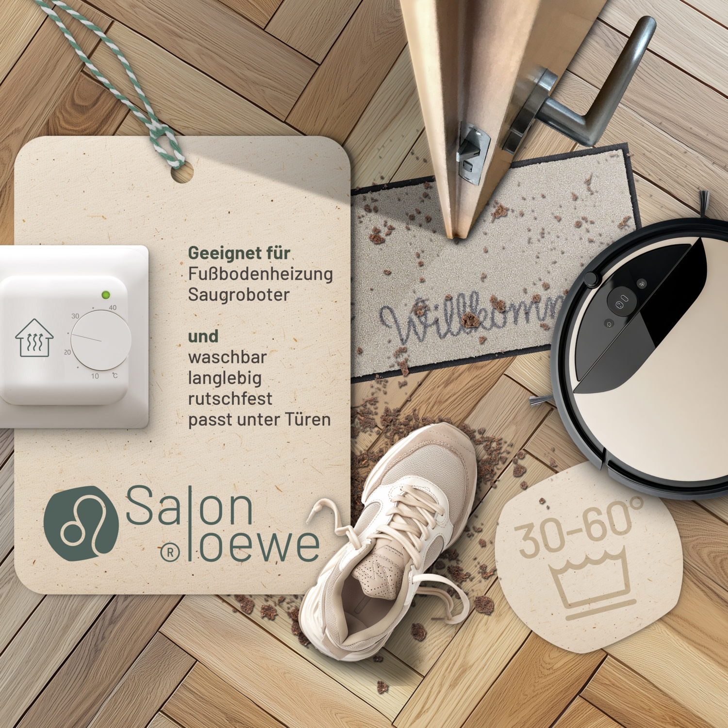 salonloewe-willkommen-wiese-minimatte-30-x-75-cm-beige-grau-polyamid-pflanzenmus image 3