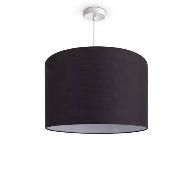 paco-home-pendelleuchte-stoffschirm-e27-38-cm-schwarz-wei image 1