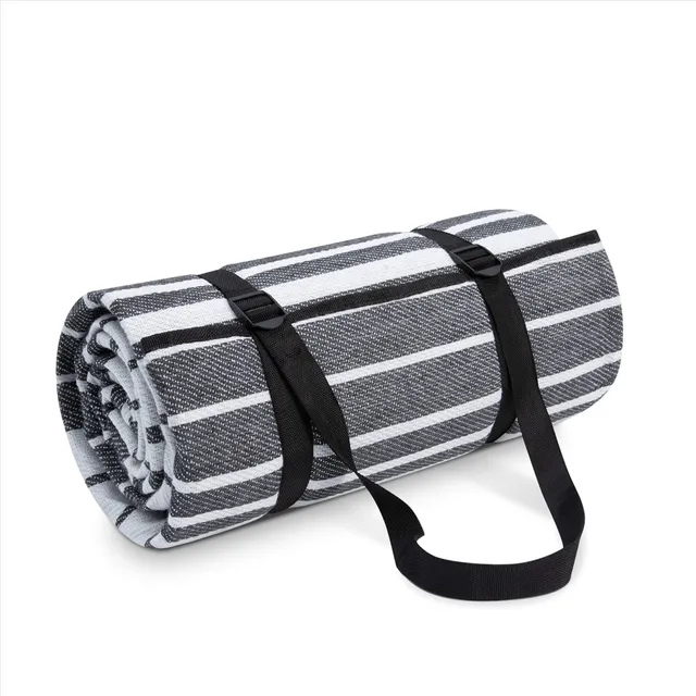 paco-home-picknickdecke-wasserdicht-grau-wei-1-150x200-cm image 1