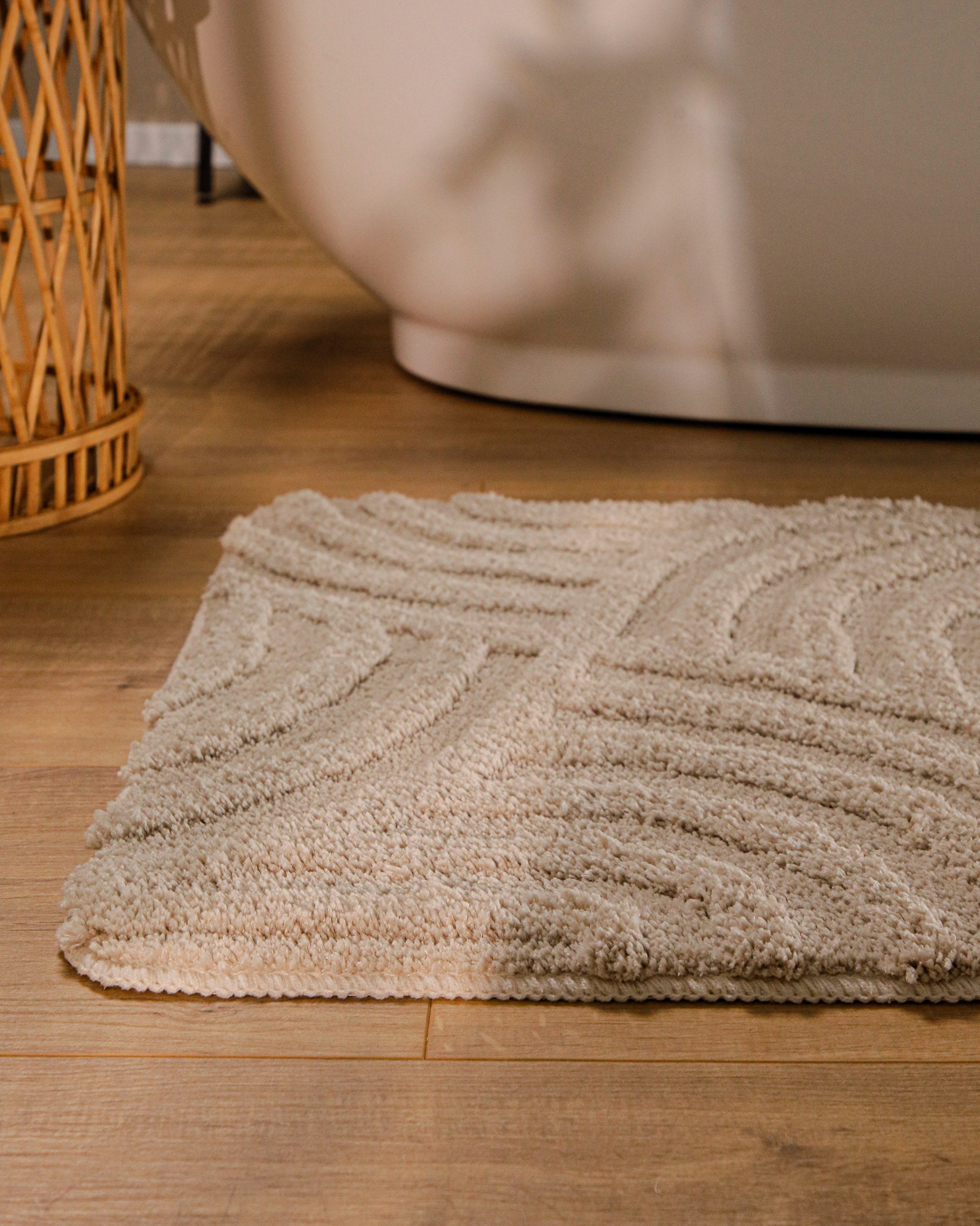 bathking-by-weconhome-badteppich-fiete-sand-beige-getuftet-rutschhemmender-tpe-r image 6