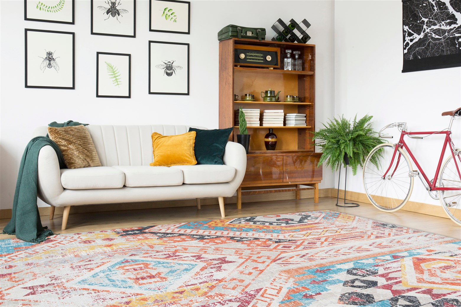 kayoom-indiana-225-flachflorteppich-vintage-design-ethno-style-verschiedene-farb image 5