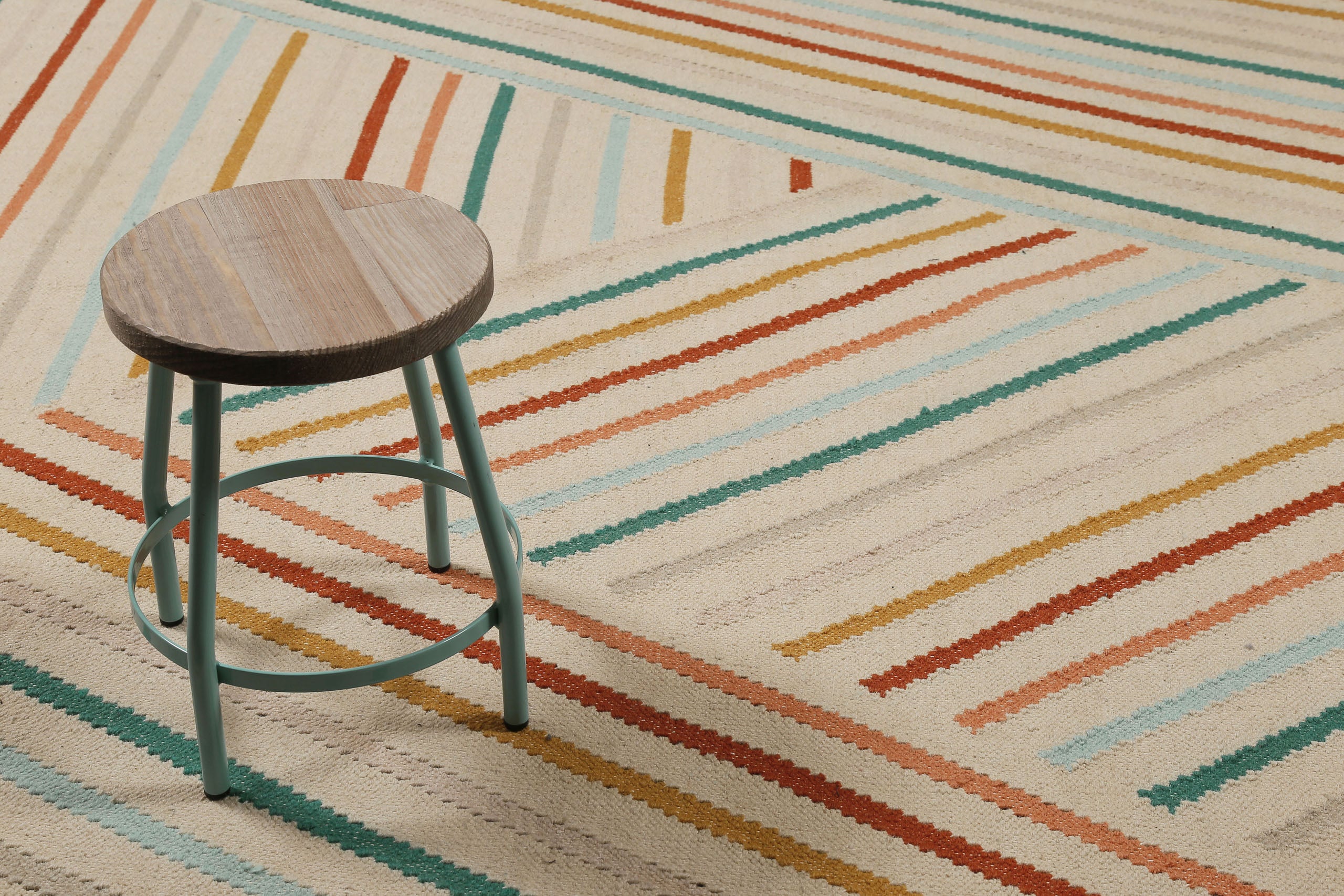 weconhome-kelim-teppich-modern-pop-multi-handgewebte-schurwolle image 5