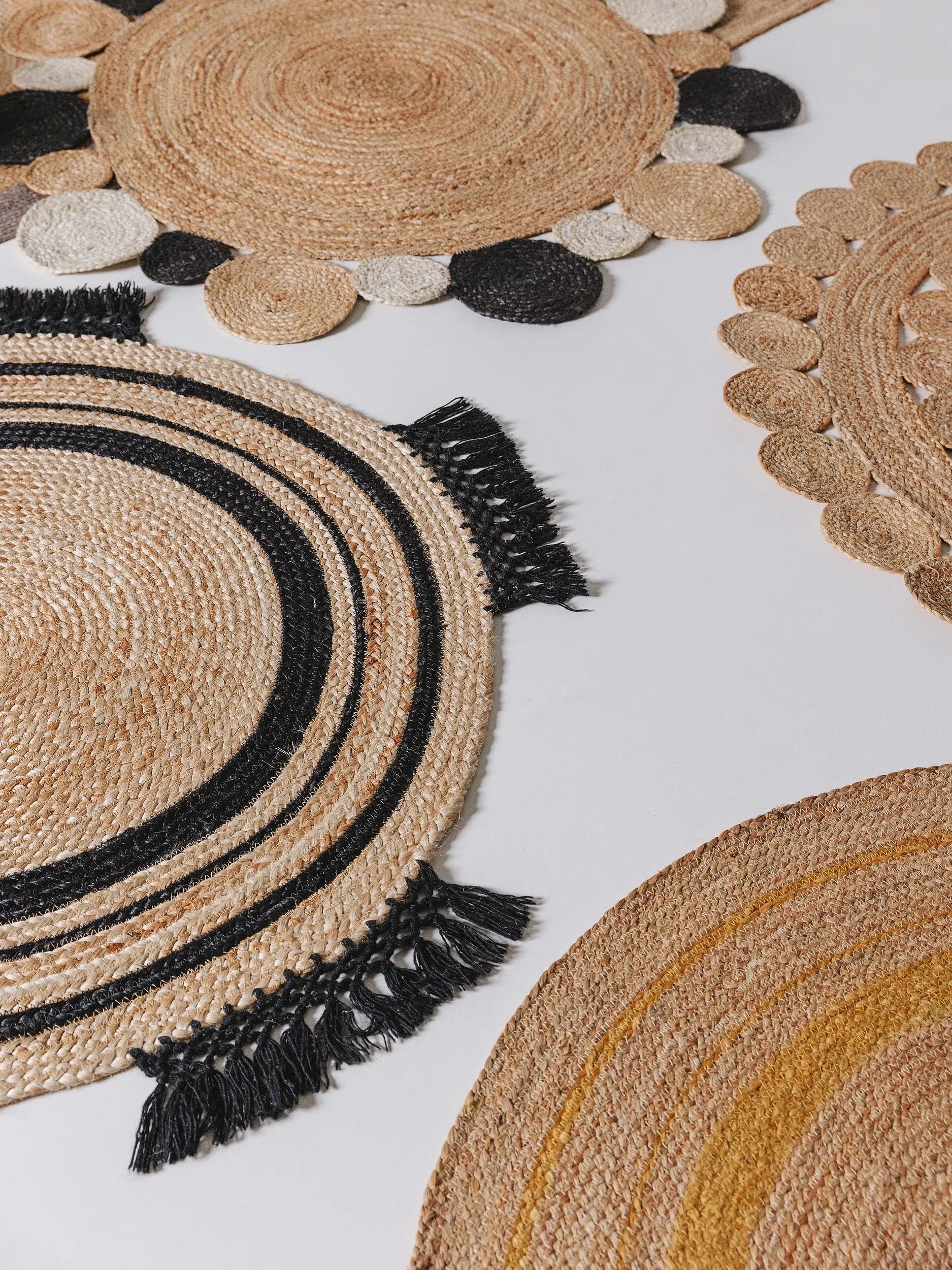 benuta-pure-jute-teppich-jutta-natur-schwarz-rund-120-cm-handgewebter-boho-teppi image 7