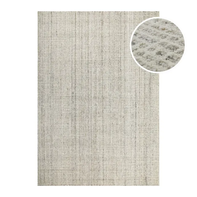 weconhome-hamptons-fourteen-kurzflor-teppich-greige-meliert-karo image 1