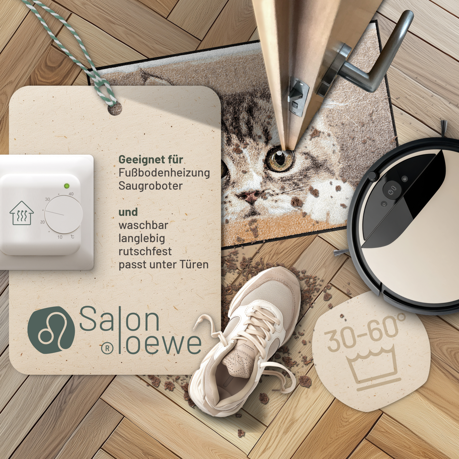 salonloewe-nosy-cat-eingangsmatte-50-x-75-cm-katzendesign-beige-braun image 3