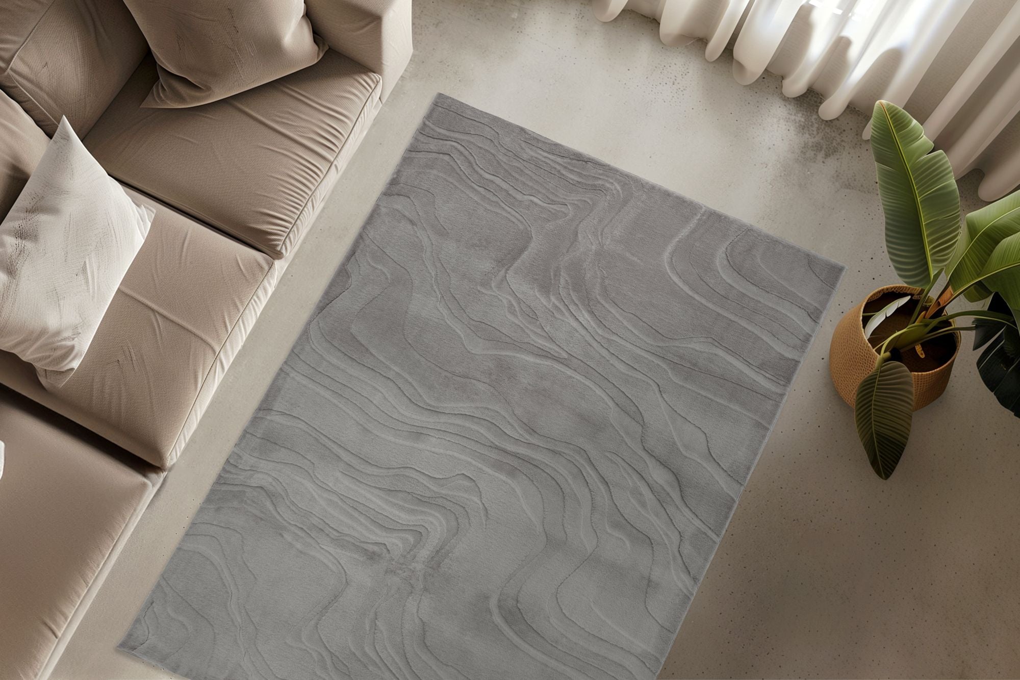 kayoom-cosmic-525-teppich-22-mm-kurzflor-polyester-baumwollr-cken-maschinengeweb image 4