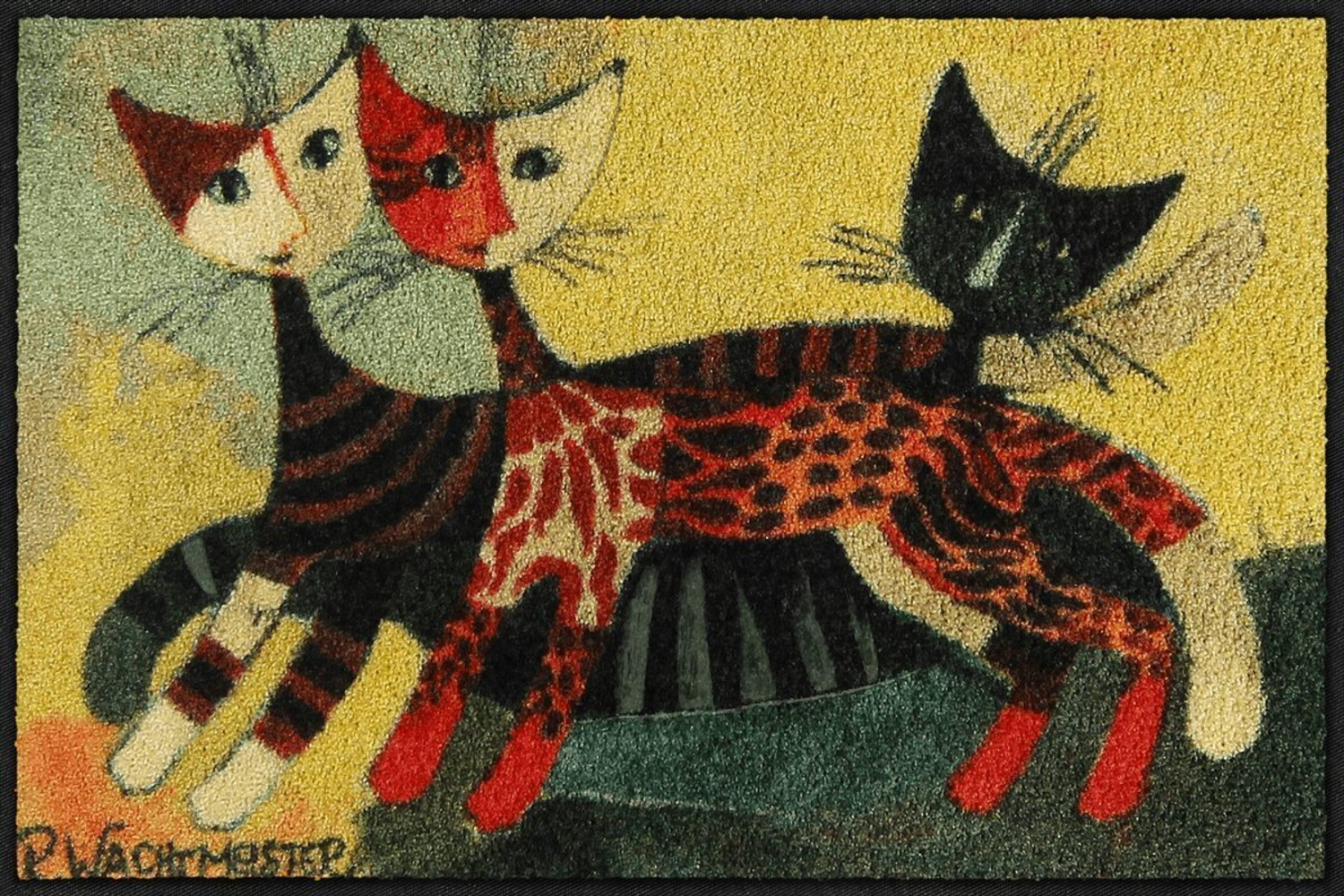 salonloewe-three-sisters-eingangsmatte-50-x-75-cm-waschbare-fu-matte-mit-katzenm image 1