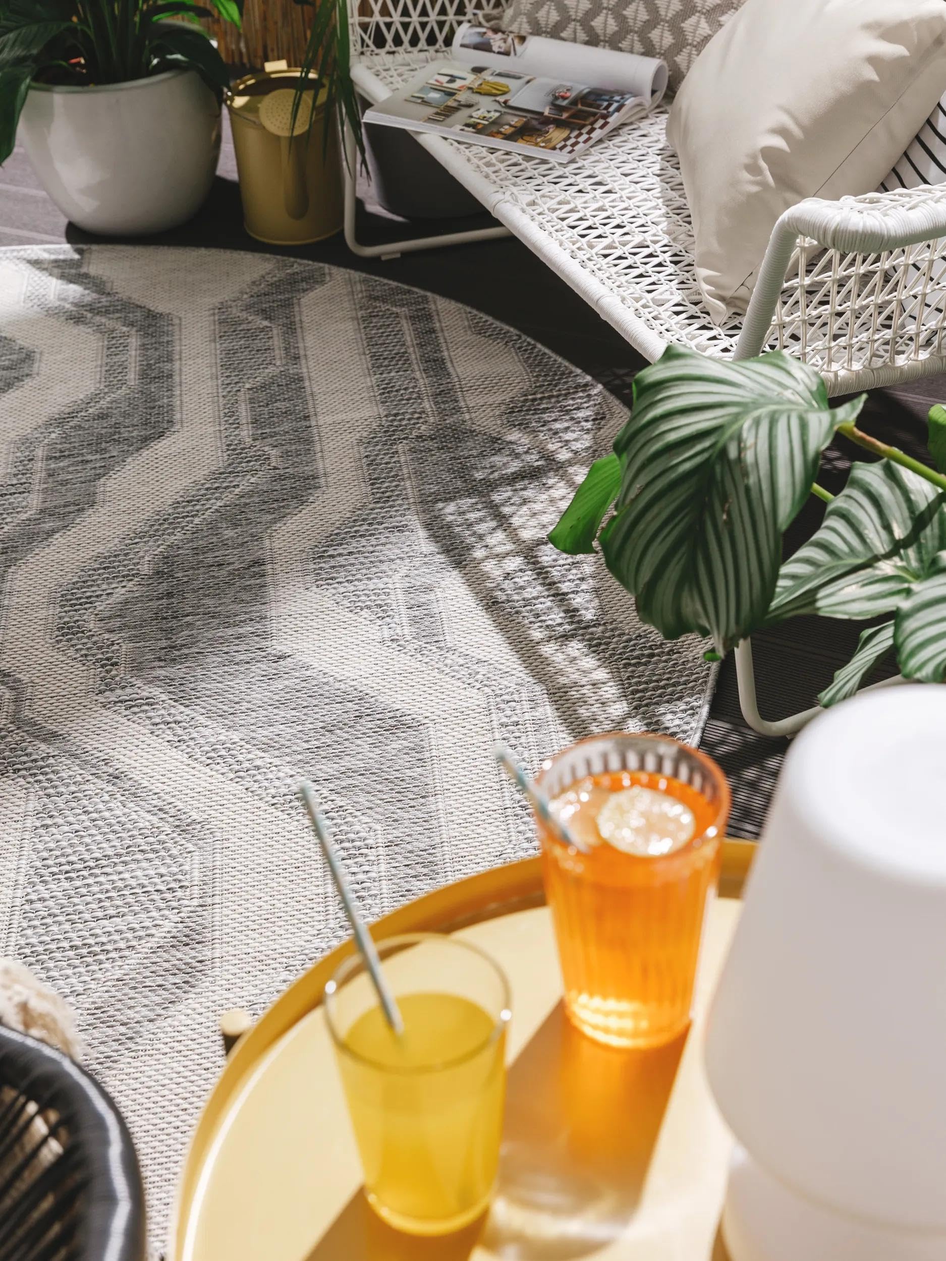 benuta-nest-teppich-bronco-grau-160-cm-rund-polyester-in-outdoor-geometrisch-pfl image 2