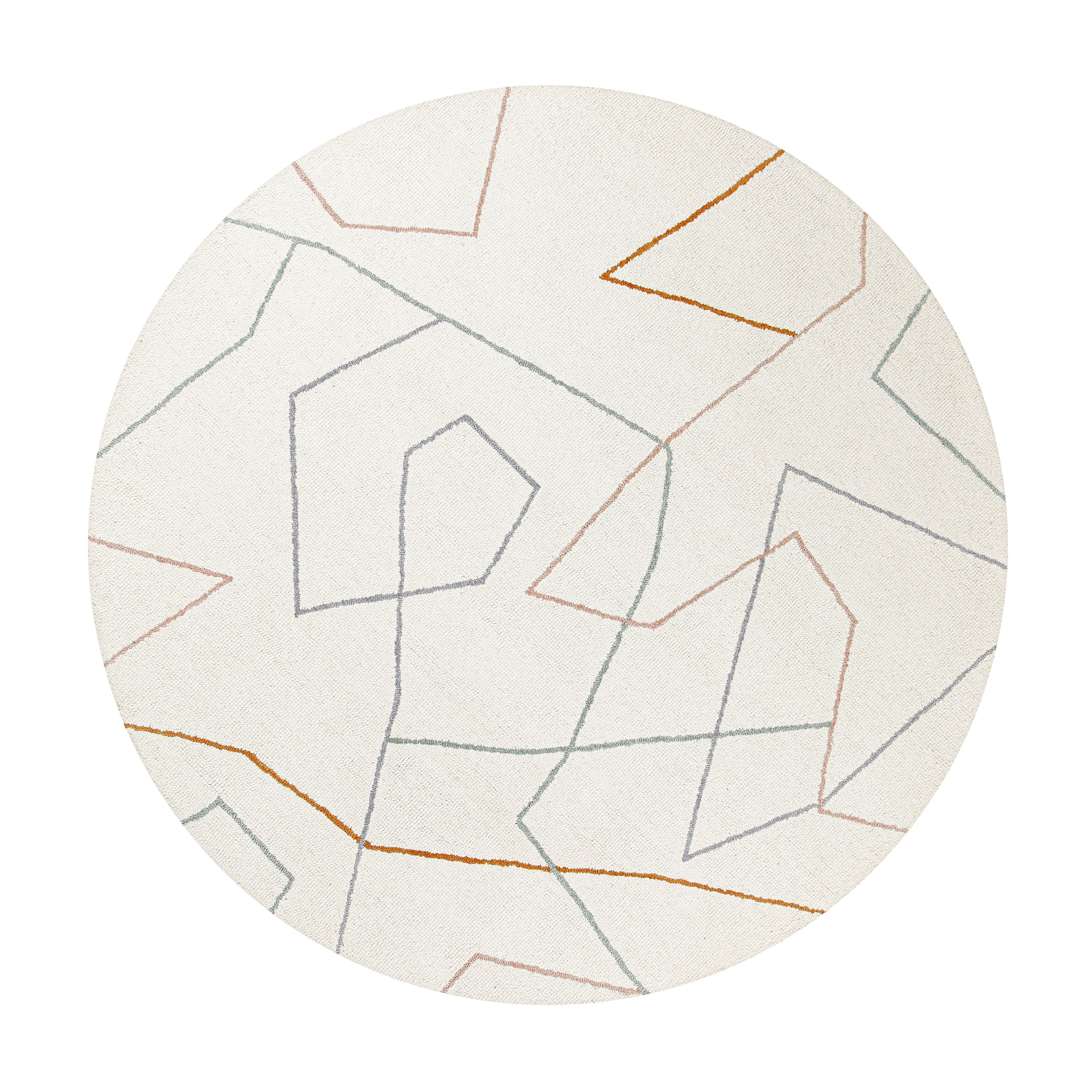 weconhome-kurzflorteppich-rund-creme-wei-nox-aus-schurwolle image 3