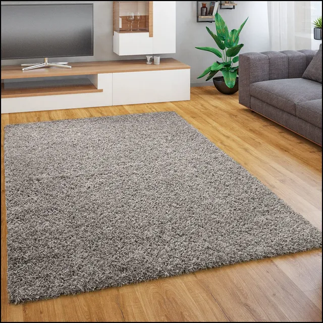 paco-home-shaggy-plus-hochflor-teppich-grau-160x220-cm image 1