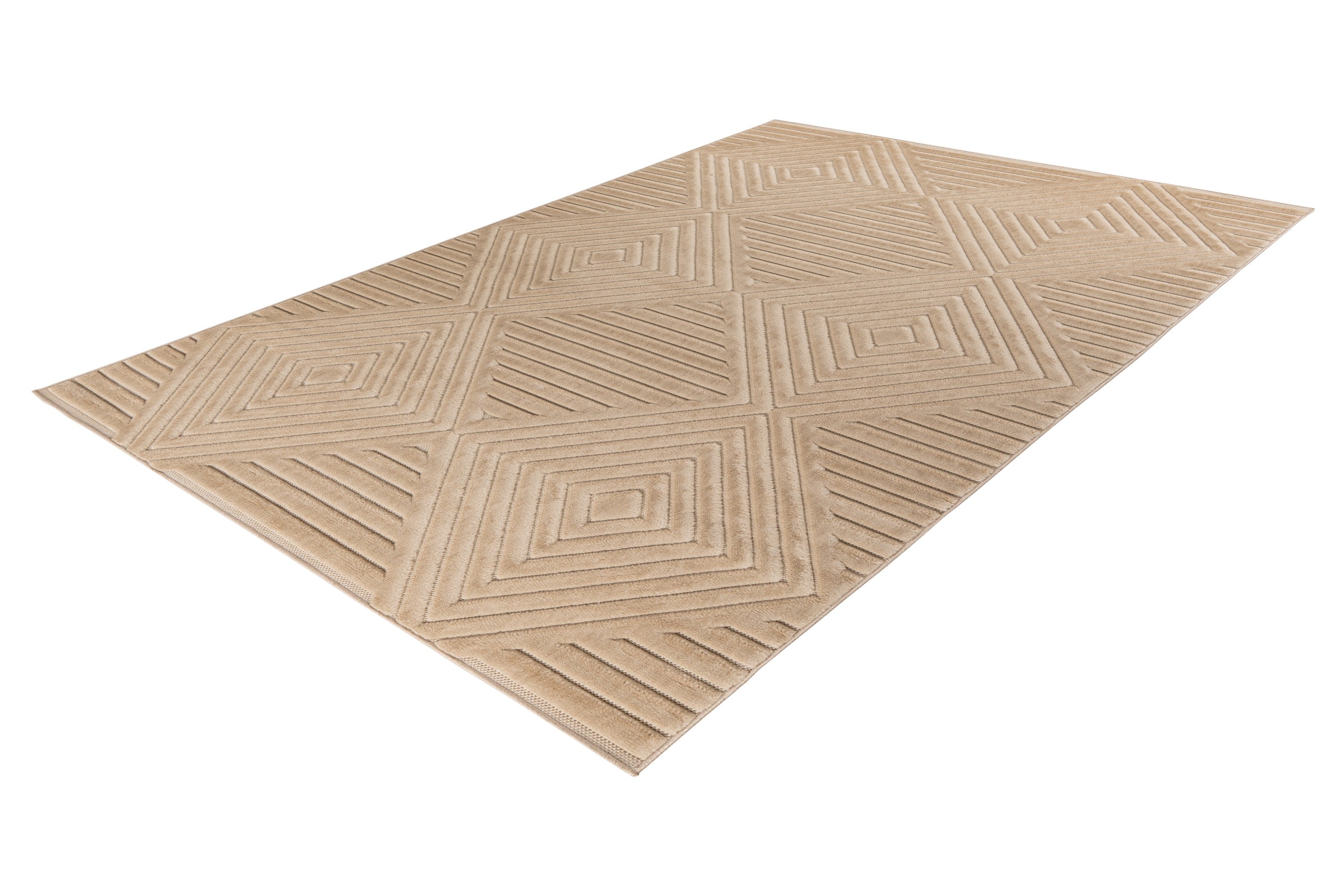 kayoom-beaver-125-kurzflorteppich-beige-11-mm-florh-he-1100-g-m-polypropylen-f-r image 2