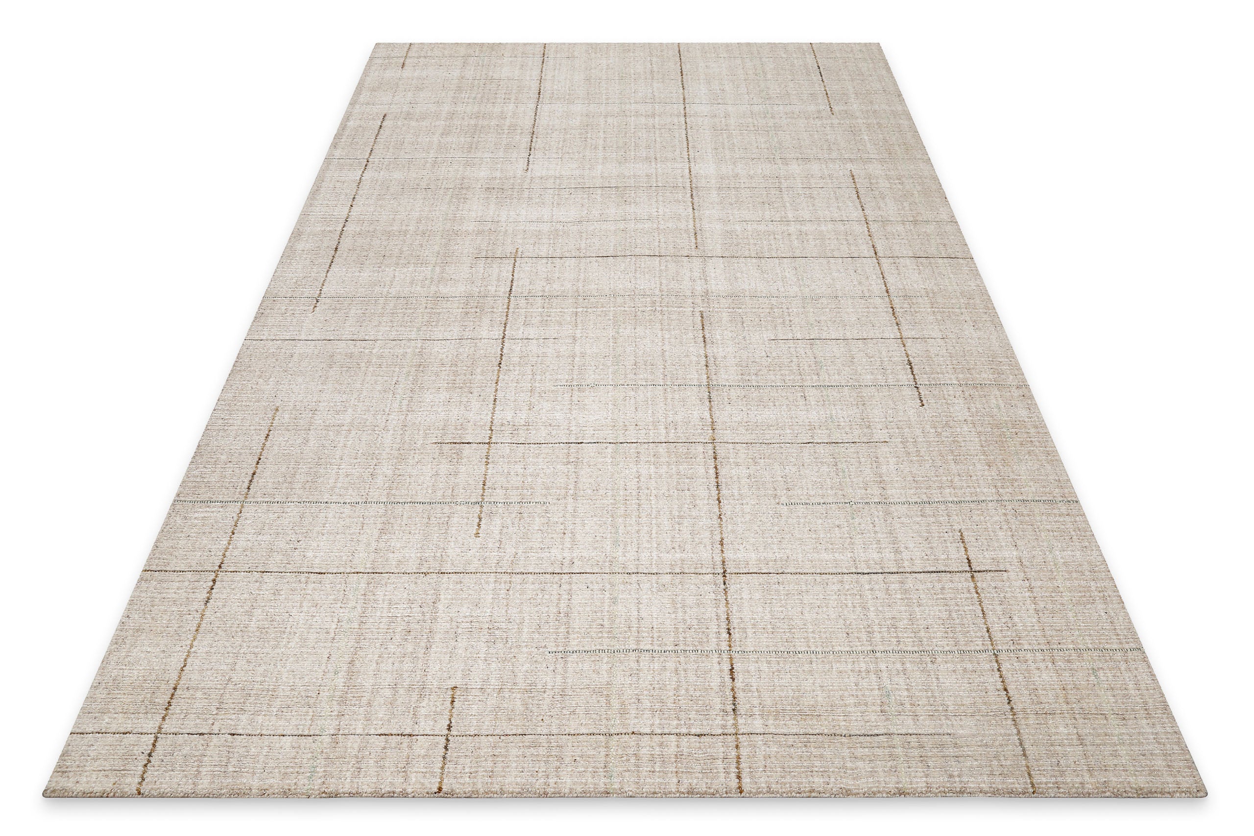 weconhome-kurzflorteppich-milly-greige-handgewebt-80-tencel-20-schurwolle image 3