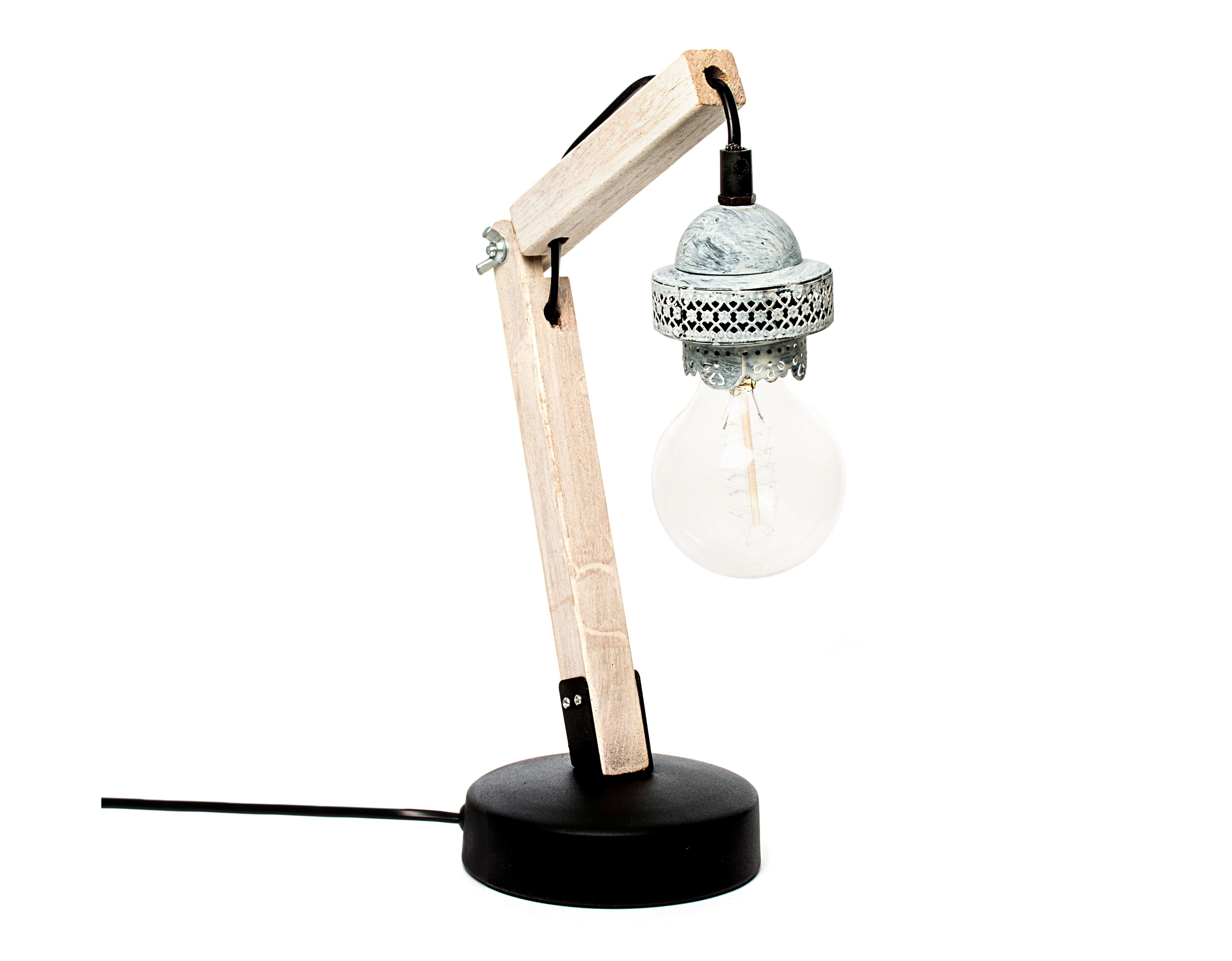 kayoom-rossa-vi-tischlampe-holz-metall-e27-zeitloses-design image 3