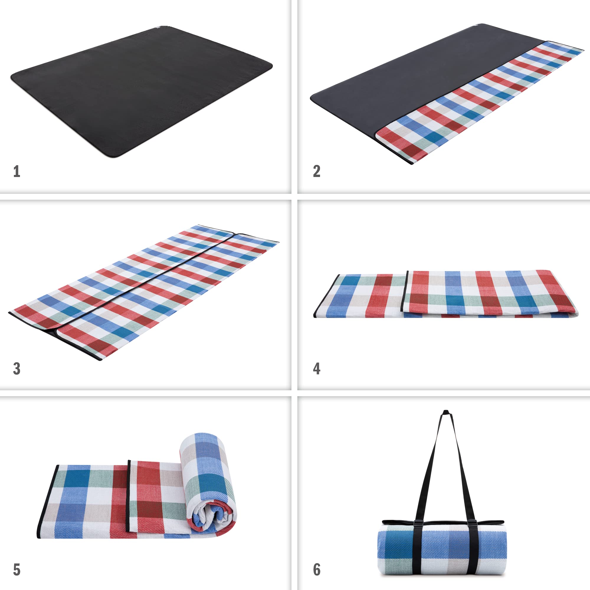 paco-home-picknickdecke-wasserdicht-rot-blau-1-150x200-cm-mit-tragegriff image 5