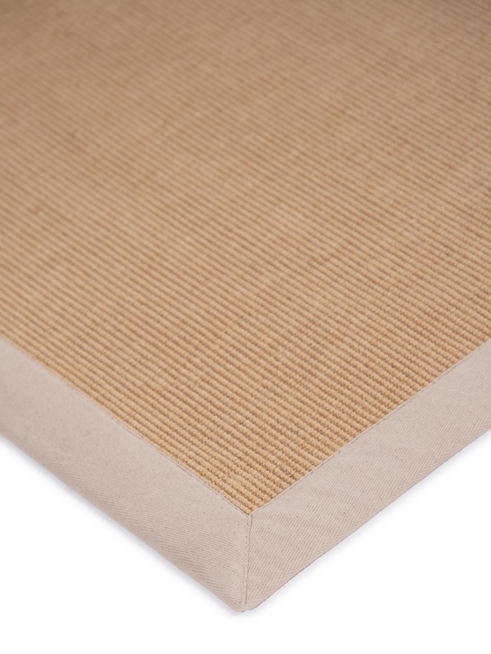 carpetfine-sisalteppich-naturfarbe-80x150-cm-handgewebt-beige-jute-baumwolle image 8