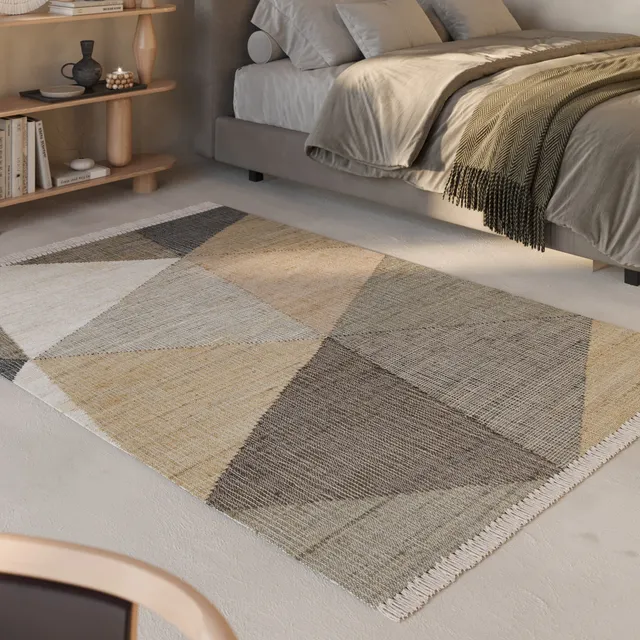 green-looop-vincent-handwebteppich-sand-taupe-braun-aus-jute-und-baumwolle-kurzf image 1