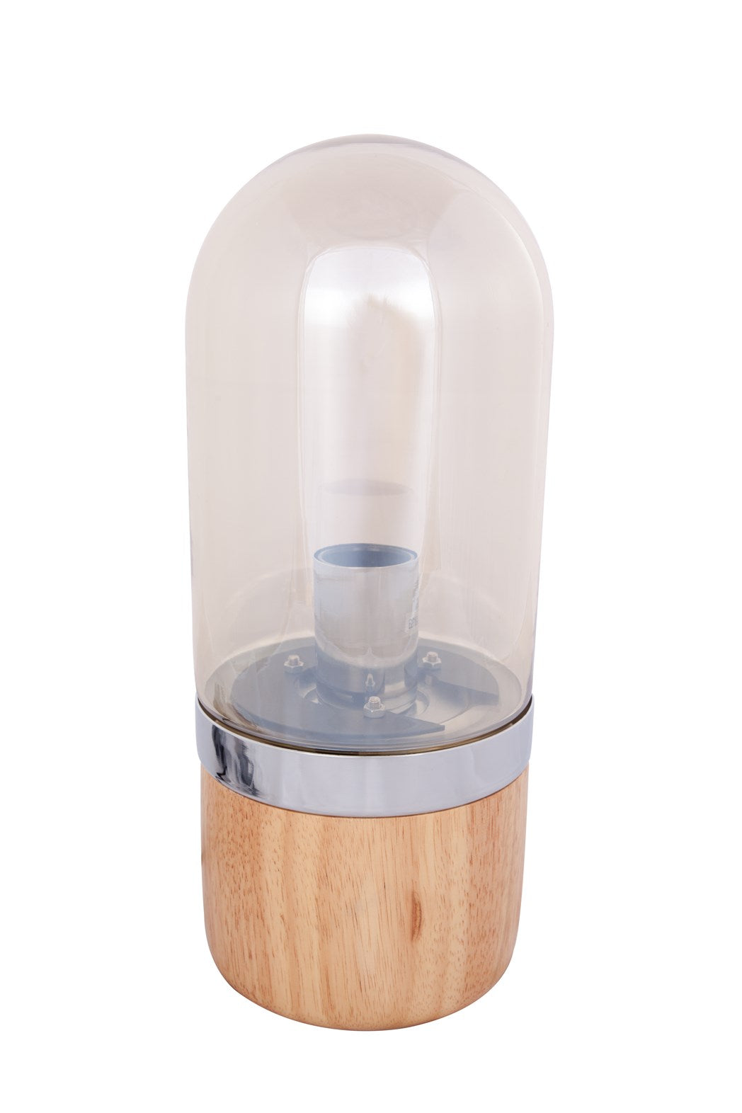 kayoom-tischlampe-malbi-525-design-klassiker-mit-glaskuppel-und-holzfu-materialm image 1