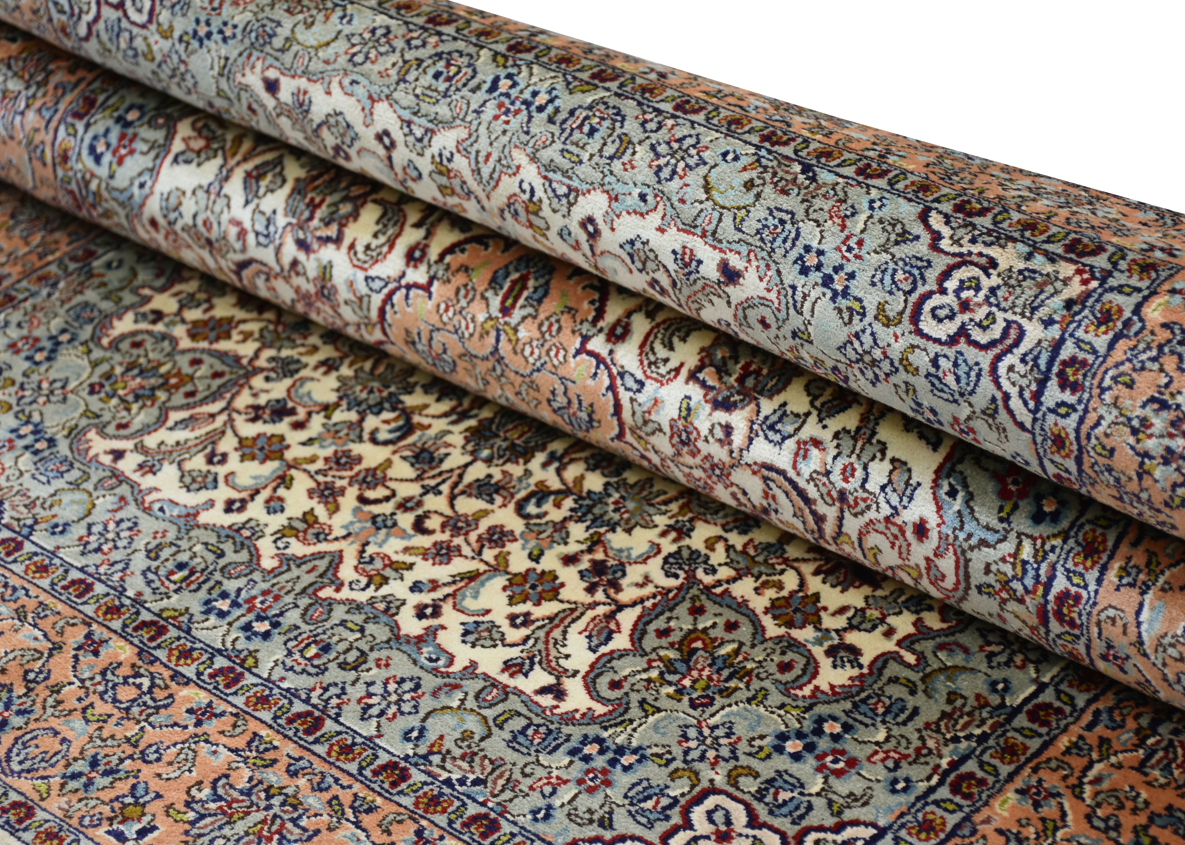 kayoom-kashan-12344-multi-hochflor-teppich-95x154-cm-orient-design-handgewebt image 6