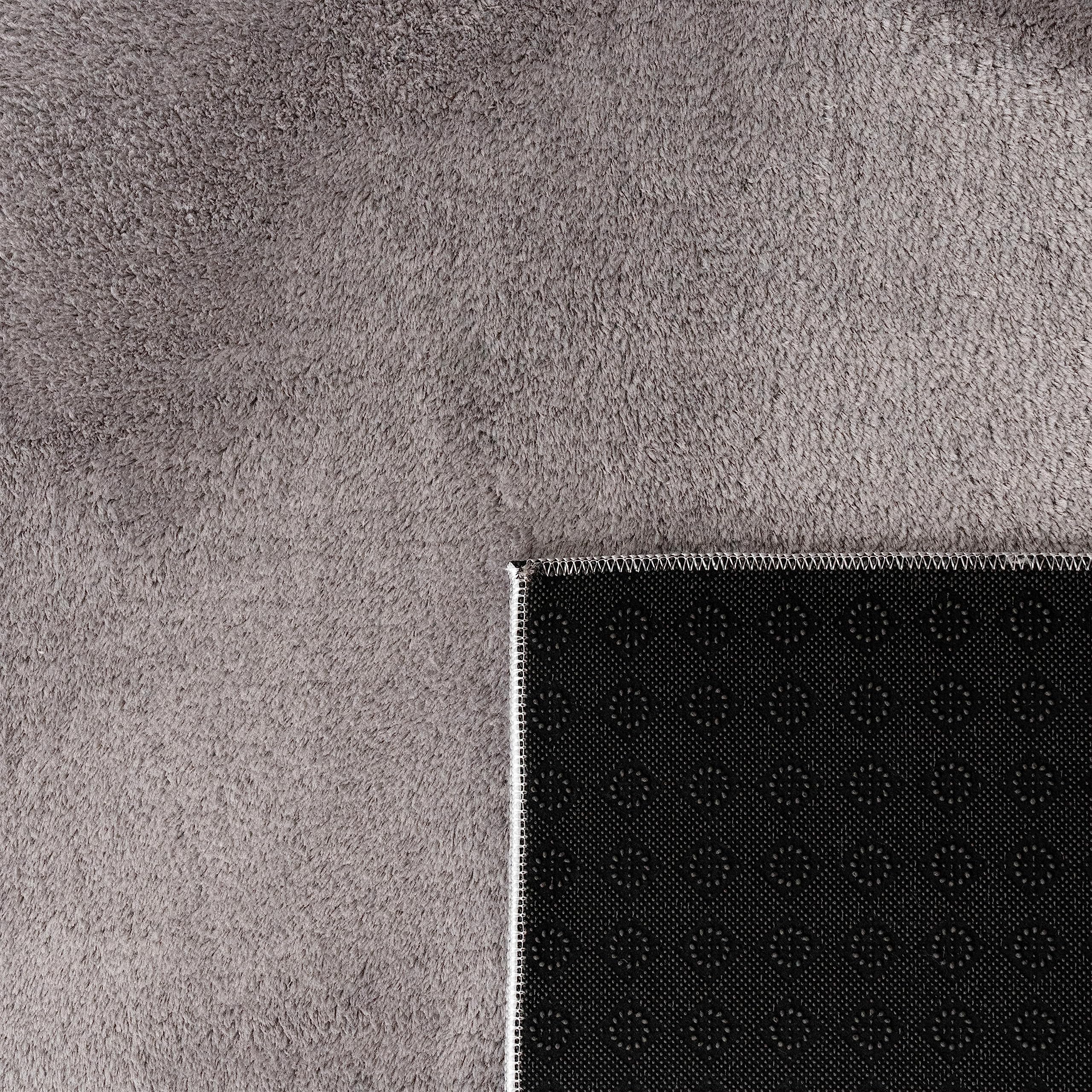 paco-home-kurzflor-teppich-waschbar-120x160-cm-grau image 5