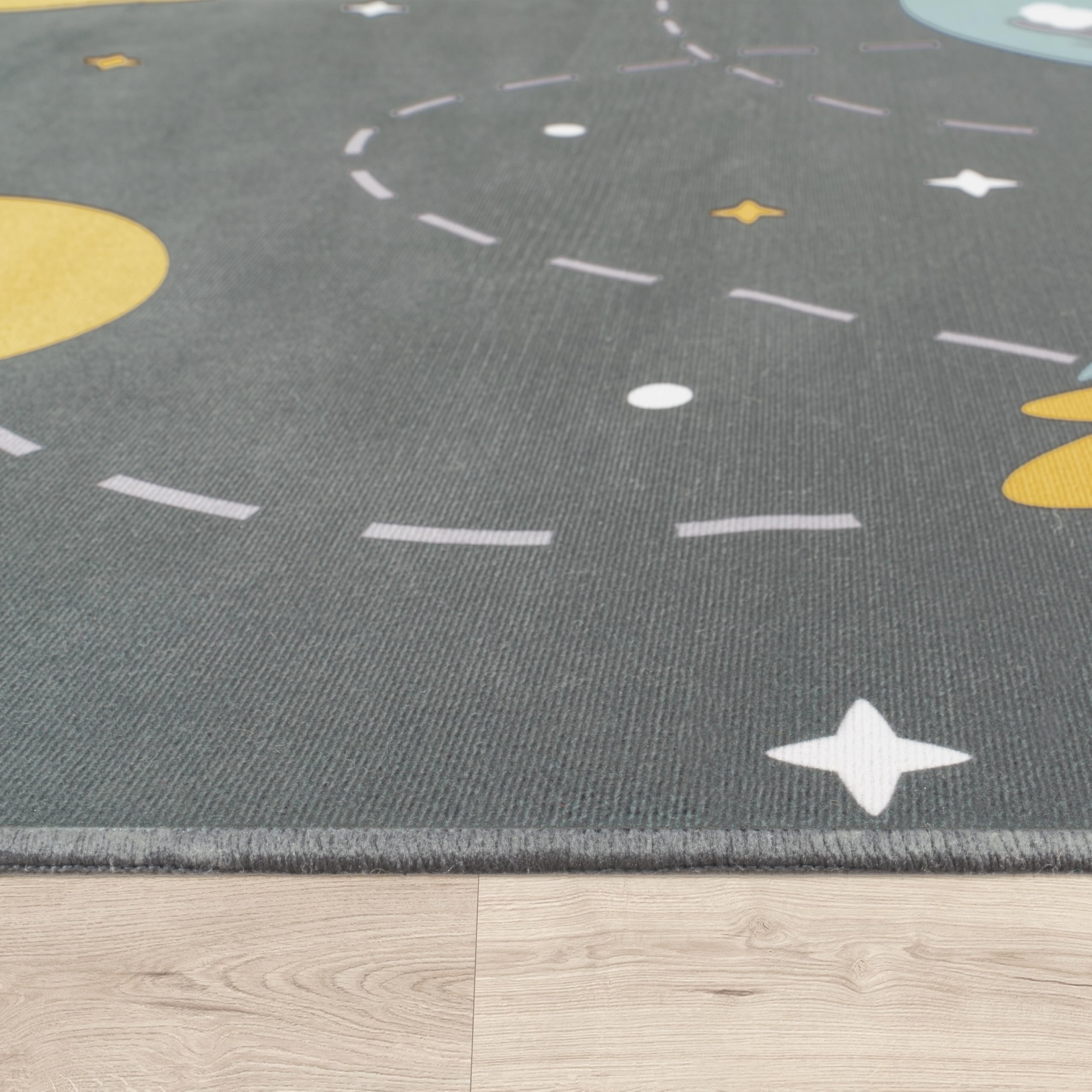 paco-home-kinderzimmer-teppich-kinderteppich-rutschfest-rakete-planet-sterne-140 image 2
