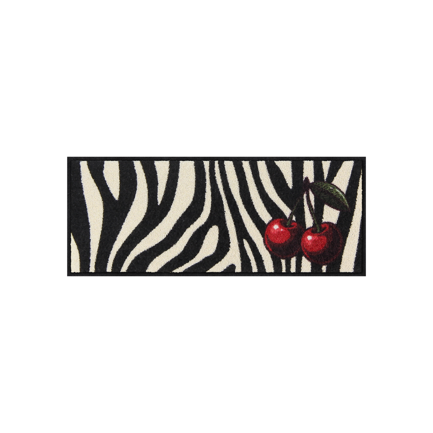 salonloewe-cherry-cherry-zebra-minimatte-30-x-75-cm-bedruckte-schmutzfangmatte-f image 1