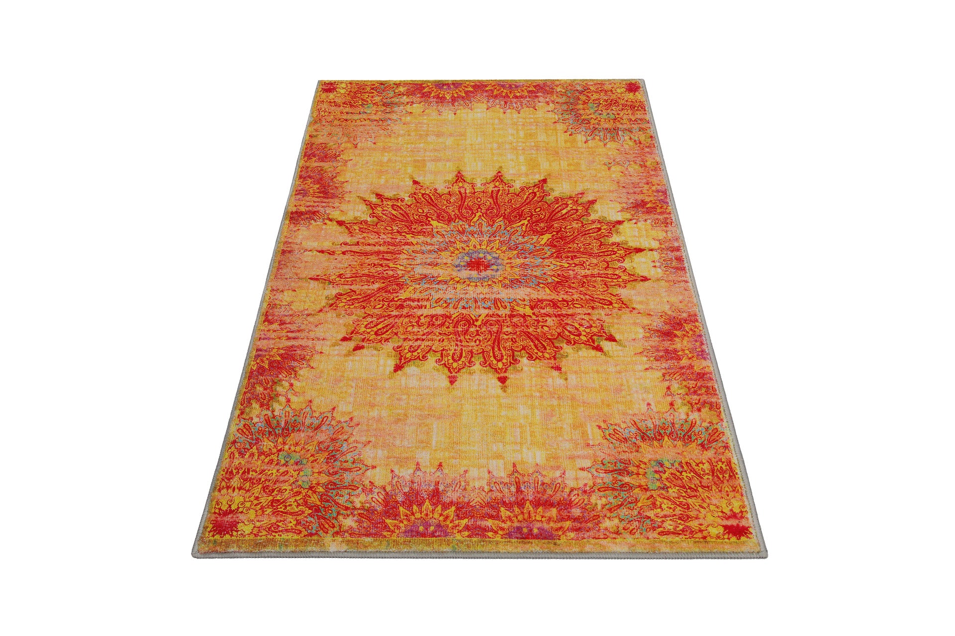 weconhome-healing-badteppich-gelb-oriental-vintage image 4