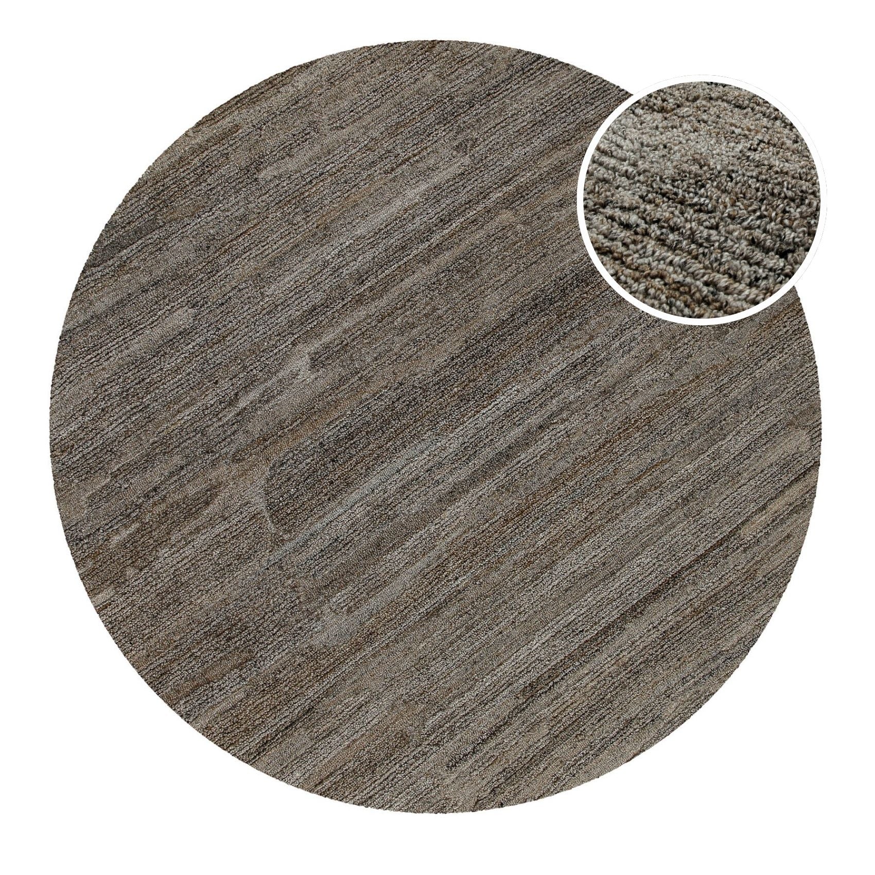weconhome-kurzflor-teppich-rund-grau-braun-meliert-hamptons-eighteen image 1