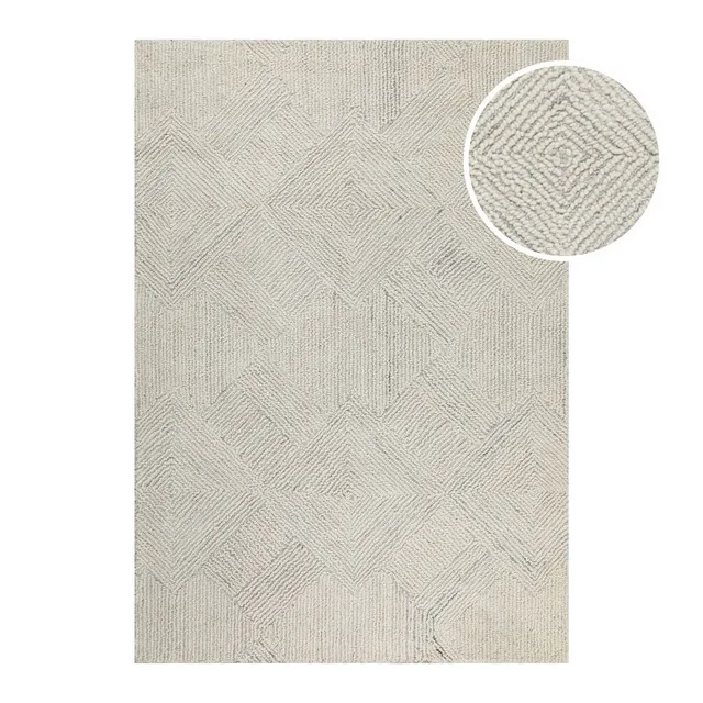 weconhome-kurzflor-teppich-hamptons-thirtythree-elfenbein-handgetuftet-wolle-mix image 1