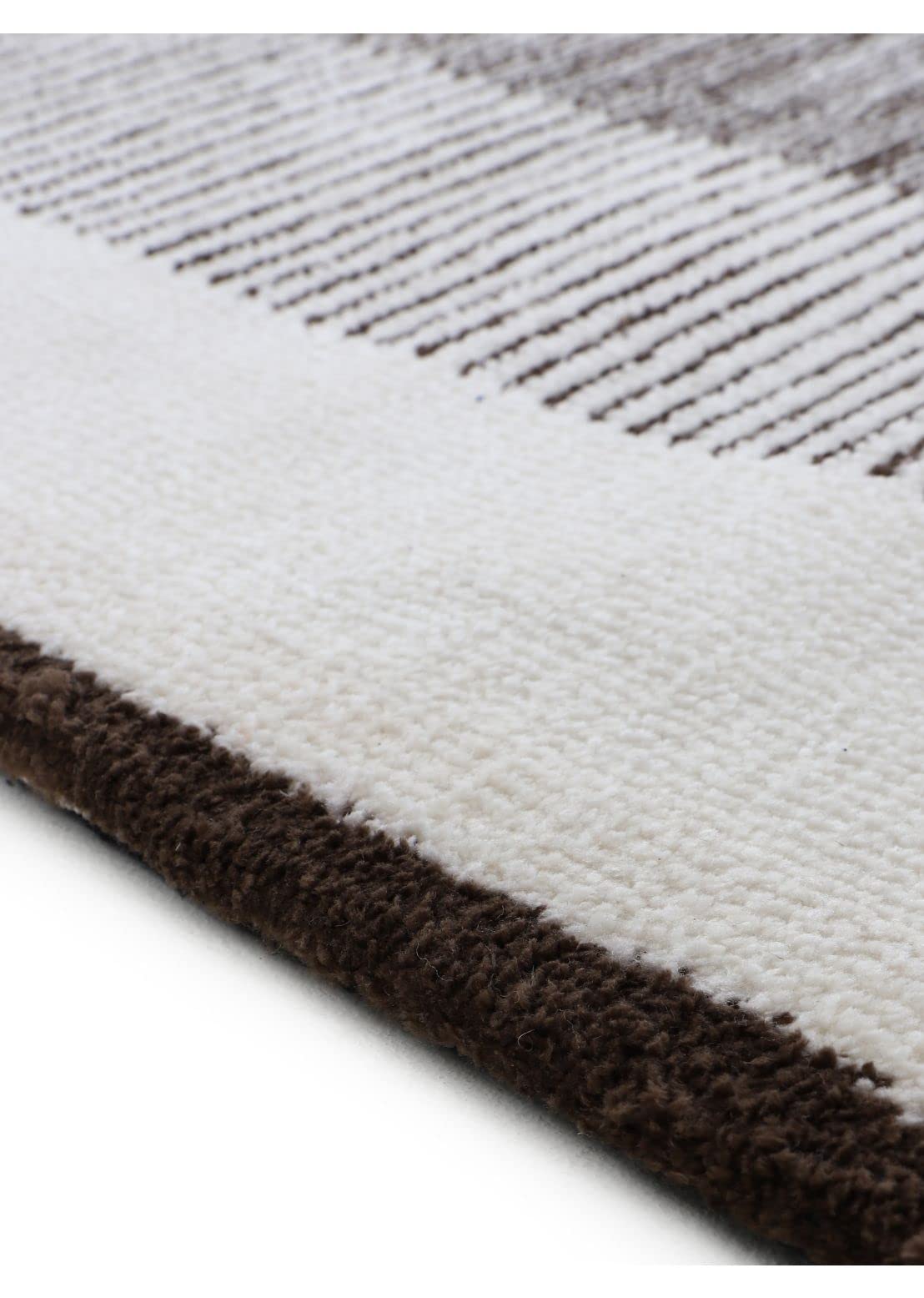 carpetfine-teppich-holly-weicher-kurzflorteppich-creme-braun-80x150-cm-rechtecki image 6