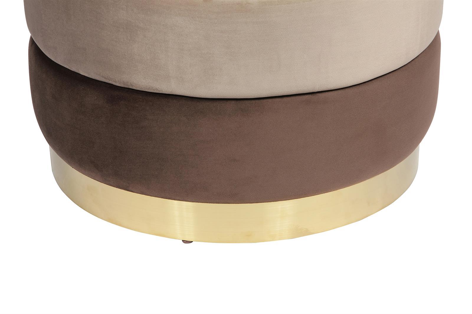 kayoom-hocker-matilda-325-runder-sitzhocker-mit-polyester-samtbezug-und-goldenem image 5